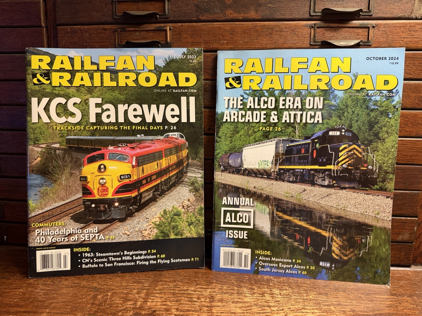 Lot 12 Magazine: 11 Railpace (2024-26); Trains (2026); 2 Railfan Railroad 23, 24