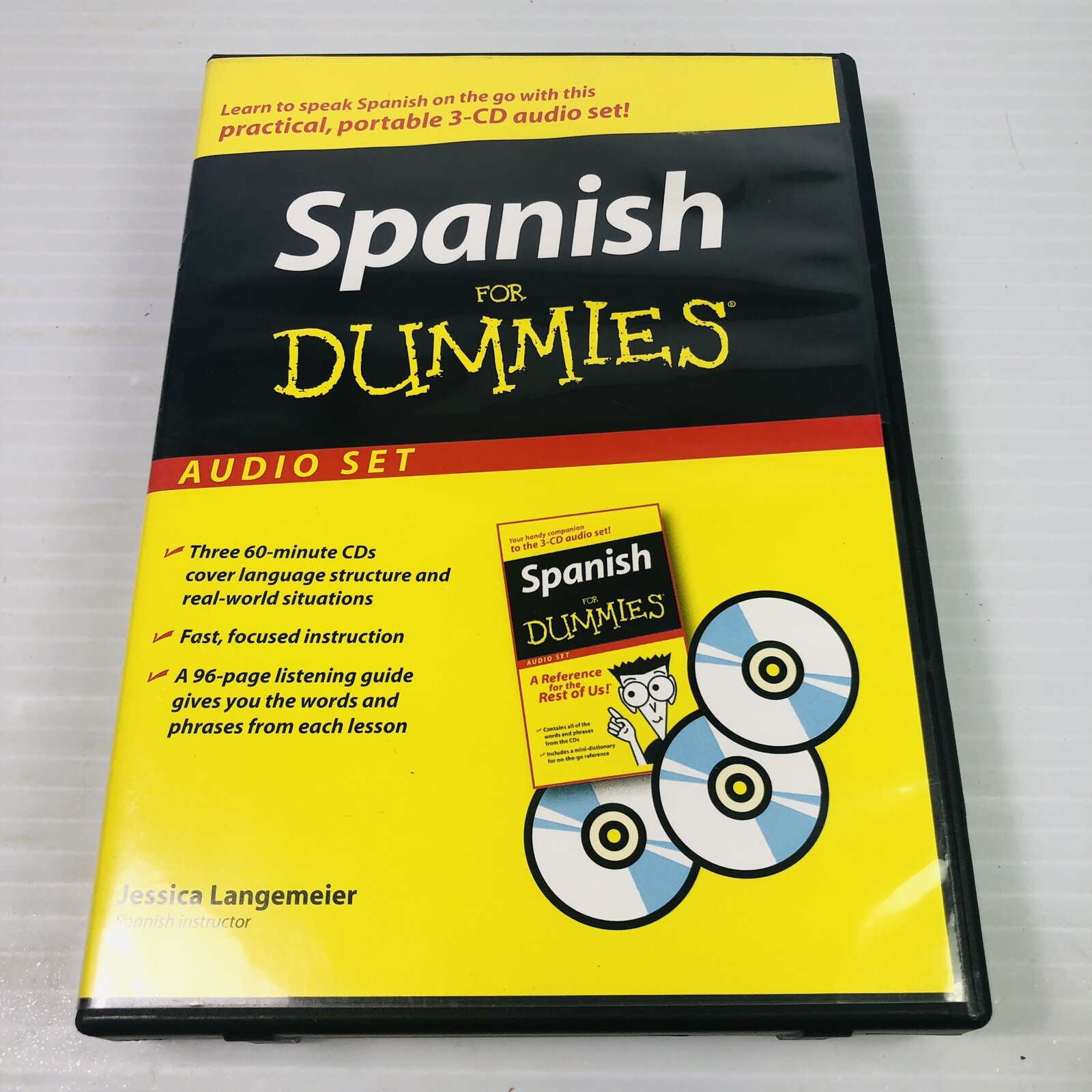 Spanish for Dummies Audio Set by Jessica Langemeier (2007, Compact Disc)