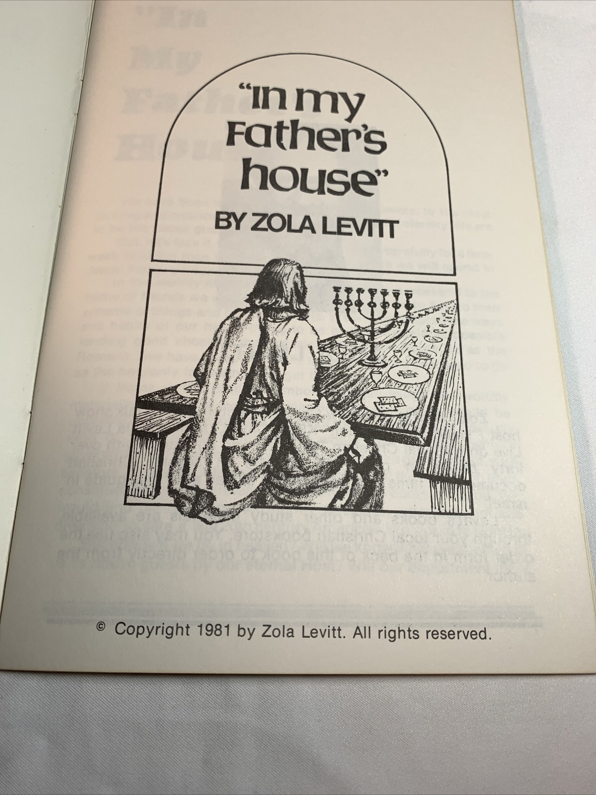 In My Father’s House by Zola Levitt (1981 Paperback)