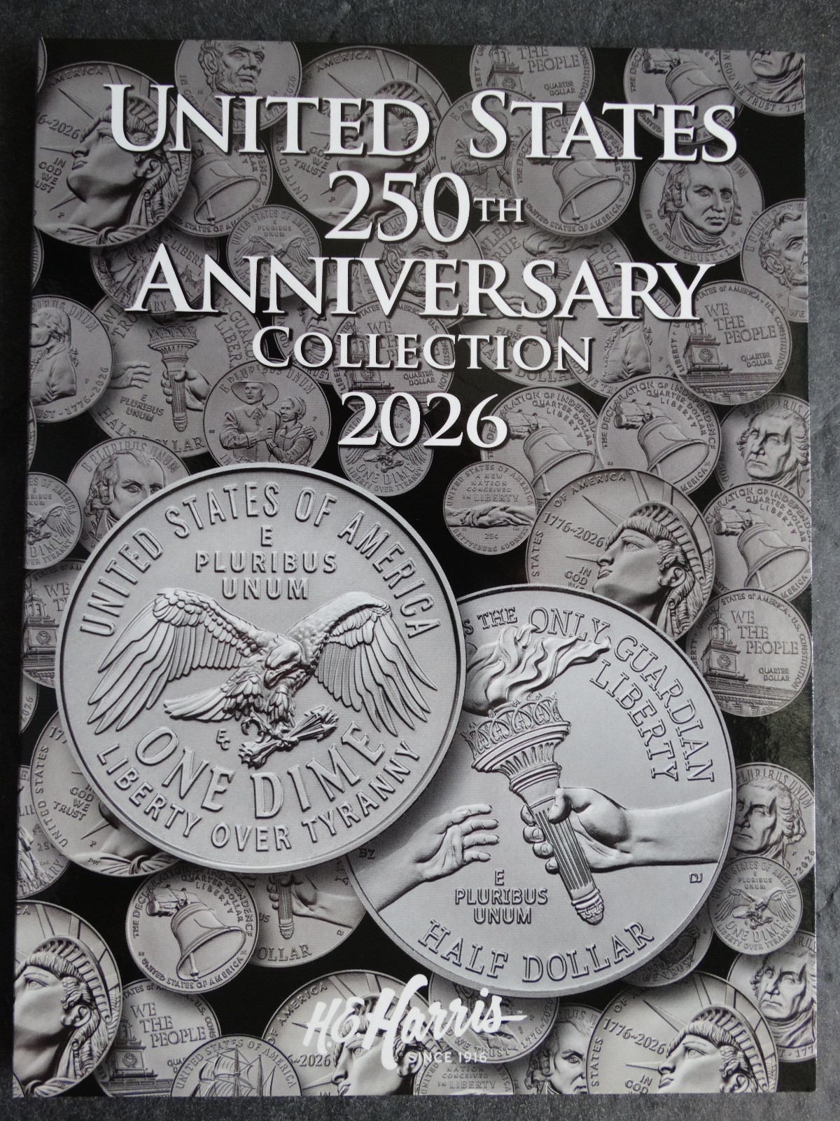 He Harris United States 250th Anniversary Coin P & D Folder 2026 Book 5345
