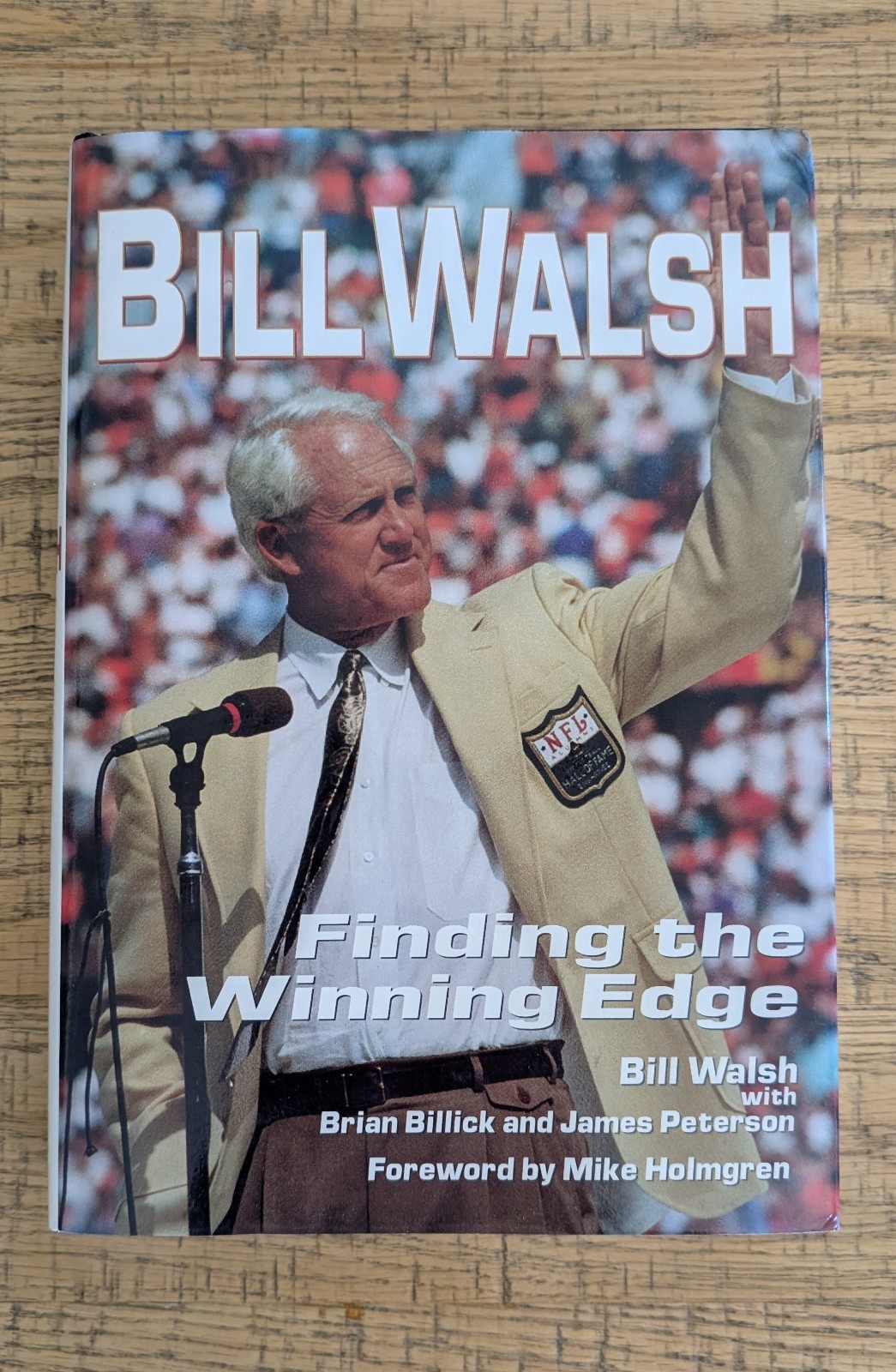 Bill Walsh Finding the Winning Edge HC w/ DJ RARE OOP 49ers Football Coaching