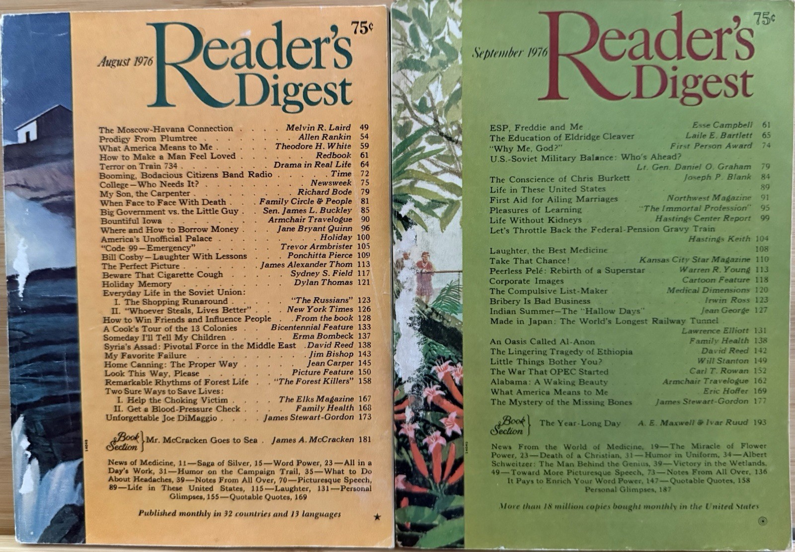 1976 August September (2) READER’S DIGEST MAGAZINE Vintage Retro Timeless Shorts