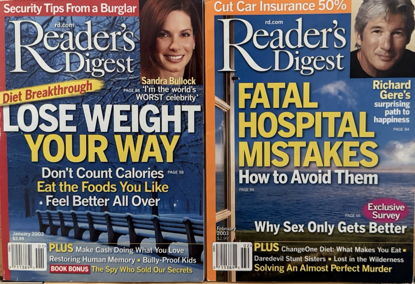2003 January February READER’S DIGEST MAGAZINE History Short Stories Tales