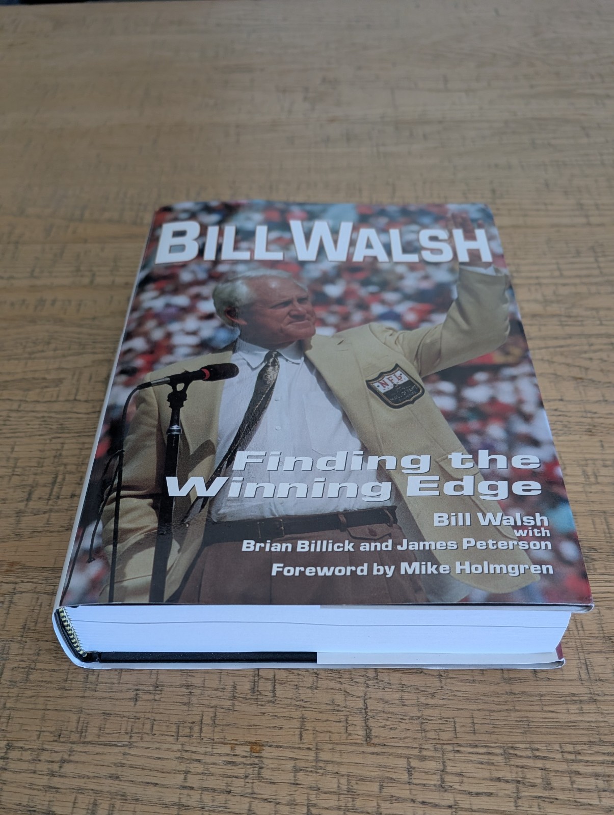 Bill Walsh Finding the Winning Edge HC w/ DJ RARE OOP 49ers Football Coaching