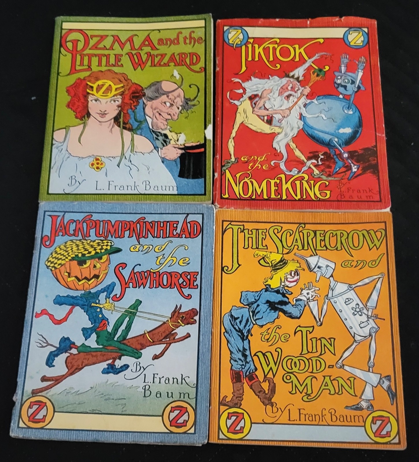 COMPLETE SET 4 JELL-O Little Wizard of Oz stories PumkinHead Scarecrow TikTok
