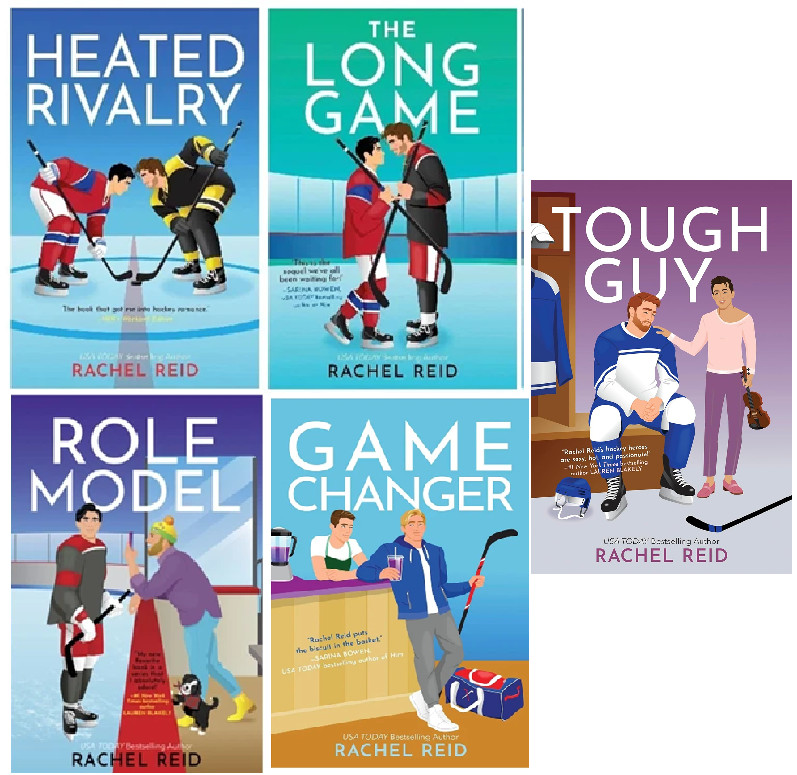 Rachel Reid 5 book set : heated rivaly + long game + role model + Game changerPB