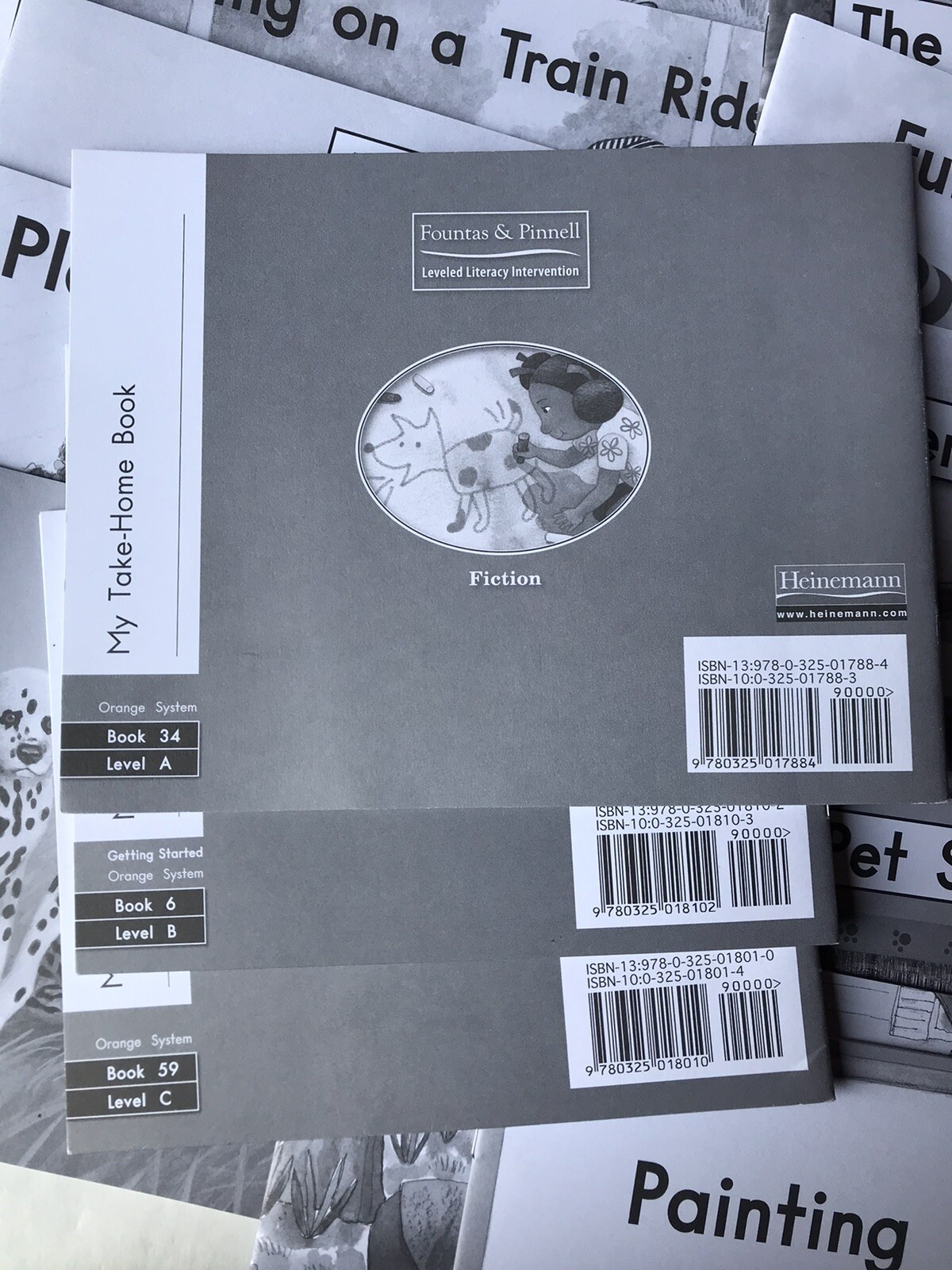 FOUNTAS & PINNELL Orange System LLI Levels A-C Books 1-70 Take-Home Books