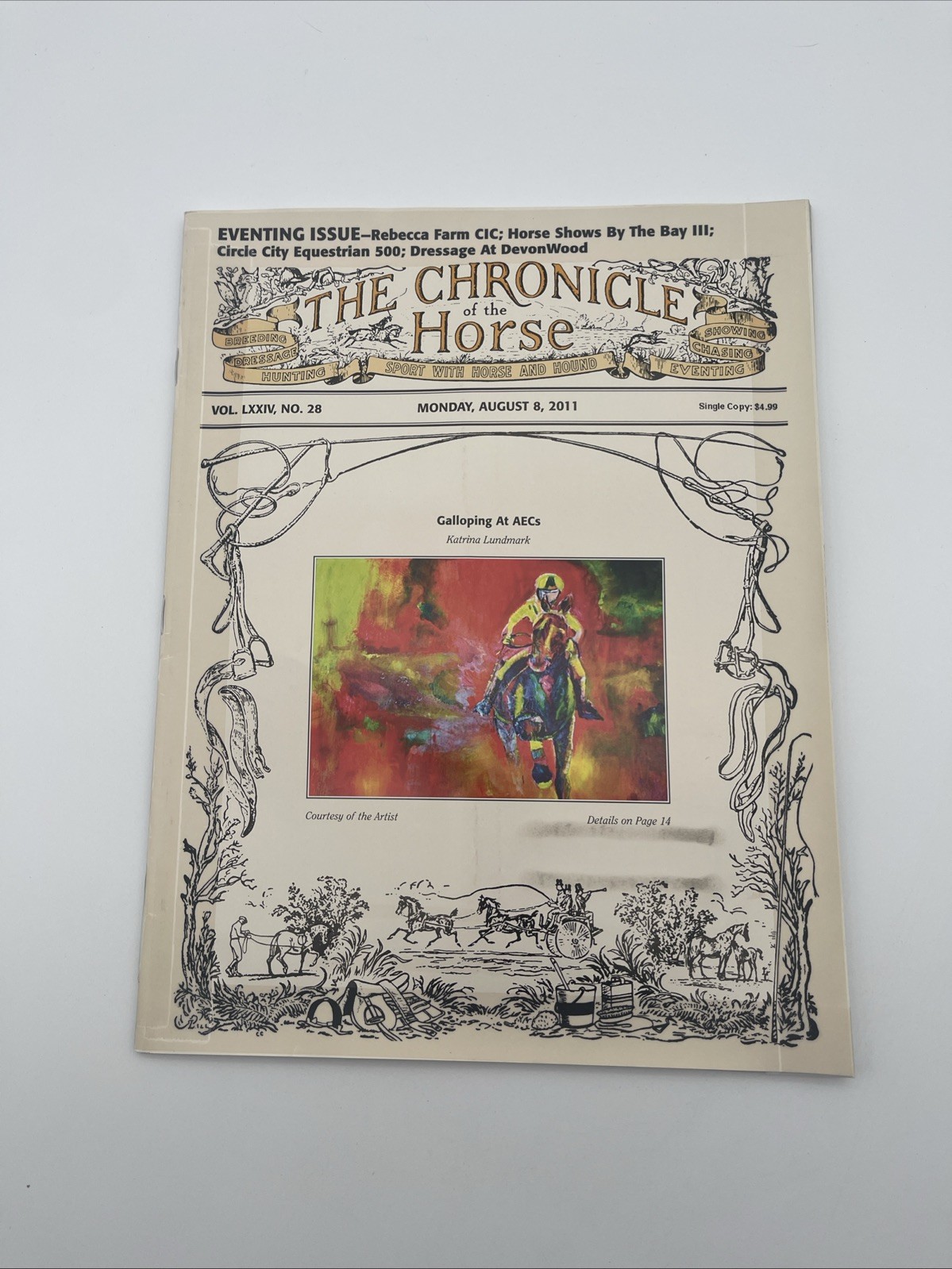 The Chronicle Of The Horse August 8, 2011 / Galloping At AECs Katrina Landmark