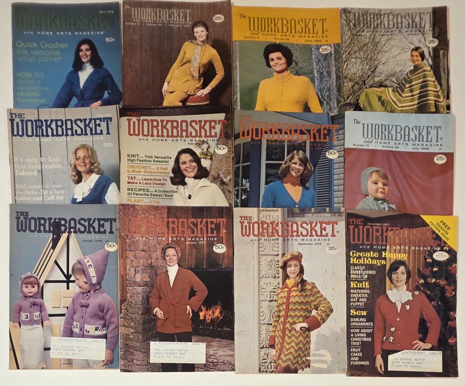 Lot 120 The Workbasket Illustrated Magazine From 1960’s – 1970’s Vintage Crochet