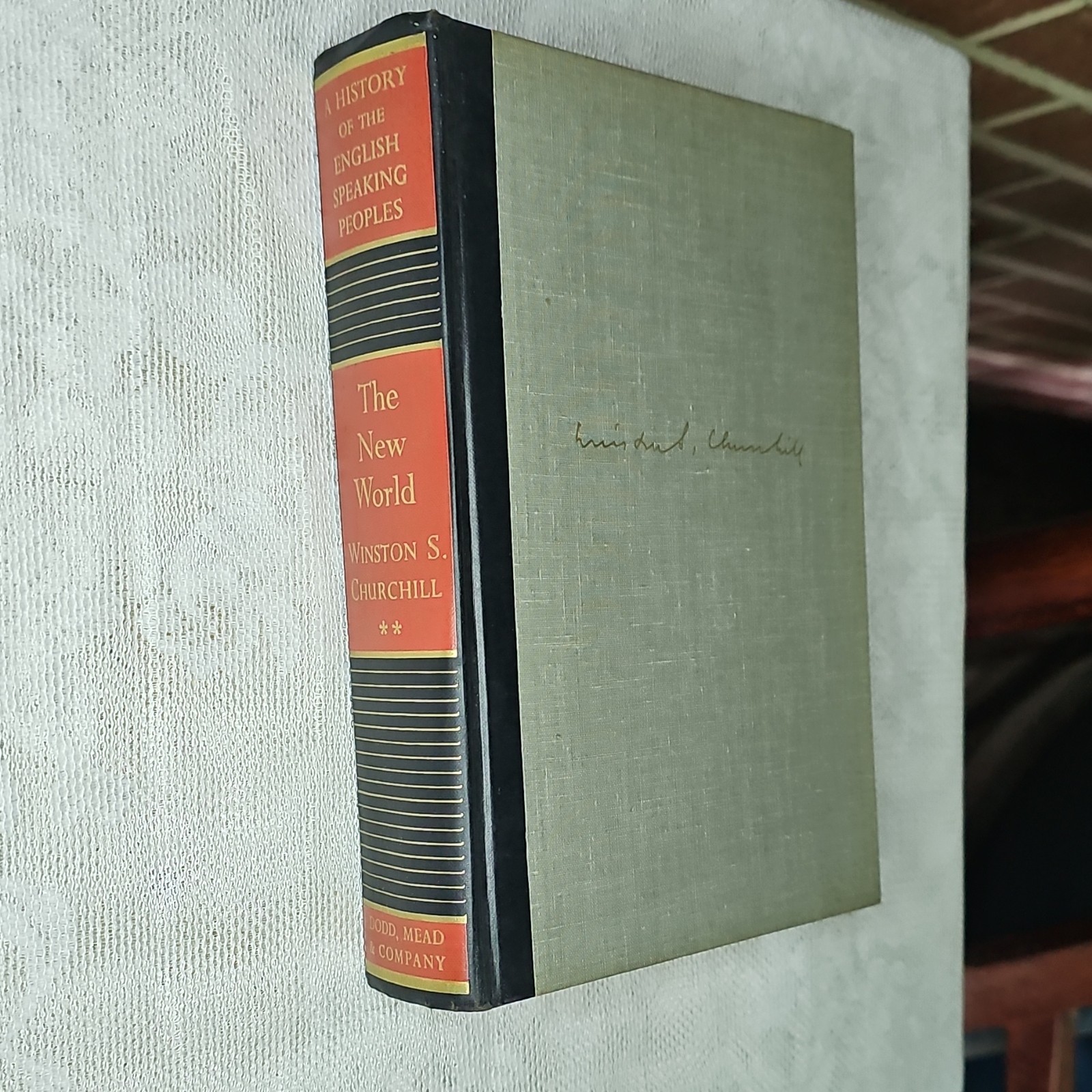 Vintage Winston S. Churchill The New World HC 1st Ed 1956 Illus Henry C. Pitz