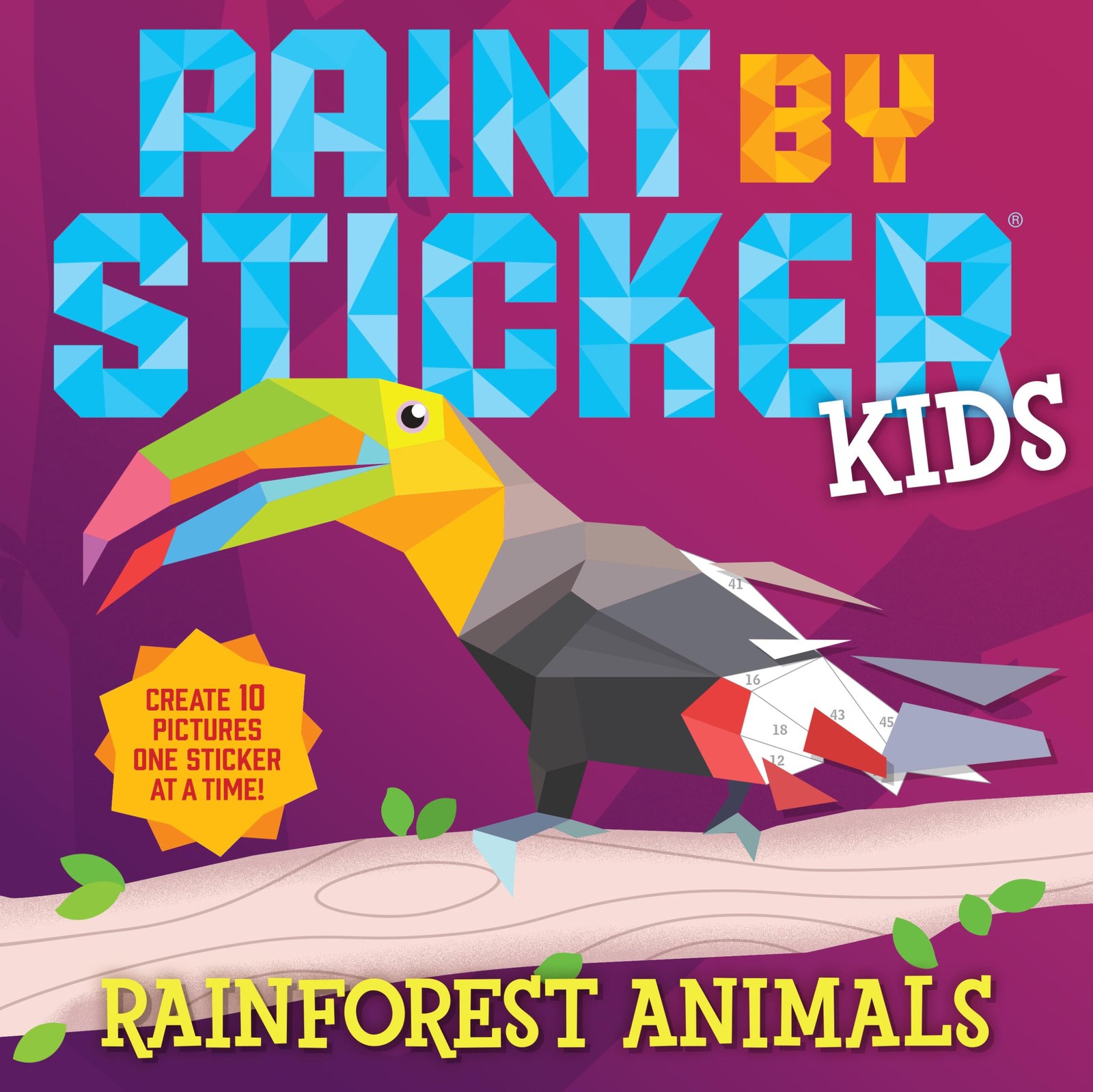 Paint by Sticker Kids (Official): Rainforest Animals