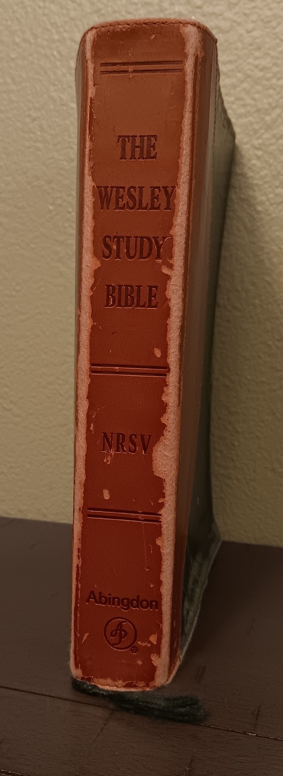 NRSV Wesley Study Bible Green Brown Imitation Leather Abingdon Press 2009