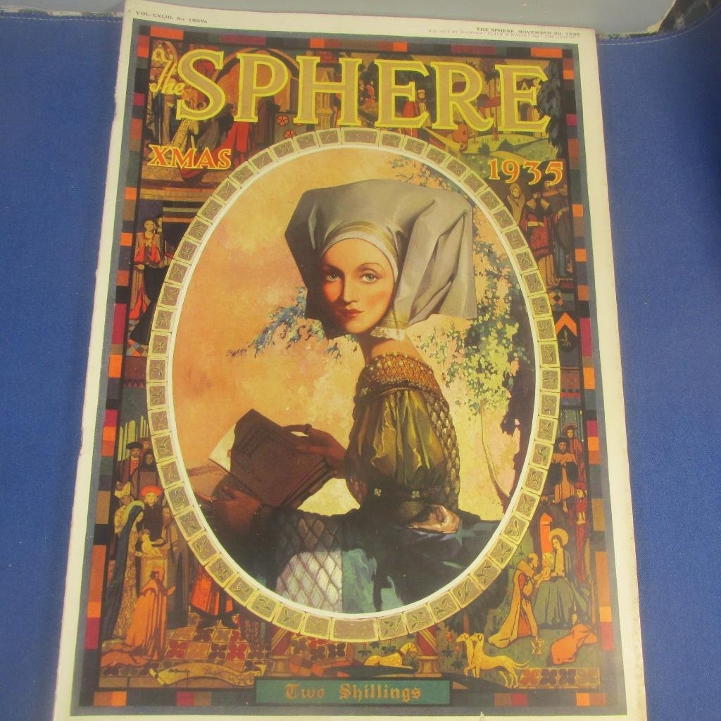 The Sphere 1935 Christmas Issue, 56 Pages, Many Ads, etc. Wonderful,Condition