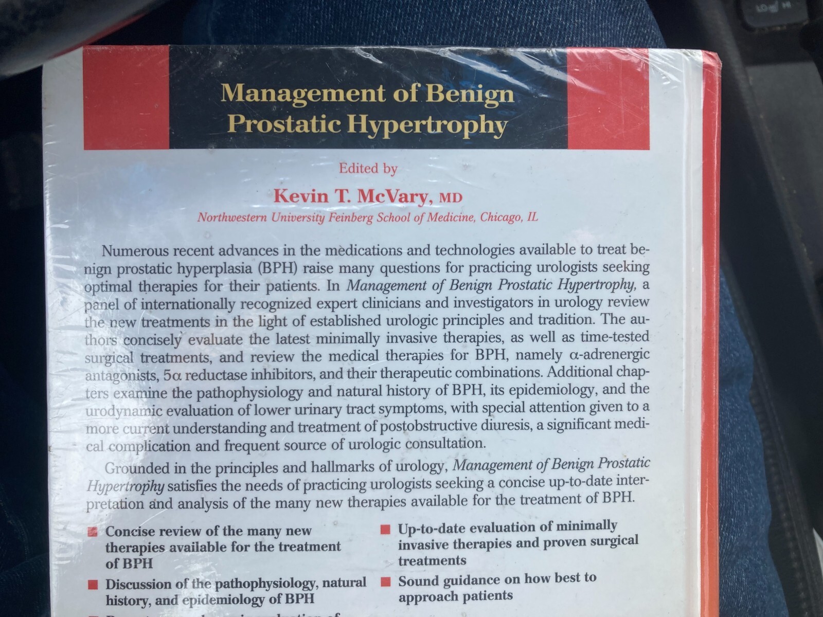 NEW Management of Benign Prostatic Hypertrophy by McVary, Kevin Hardcover Book