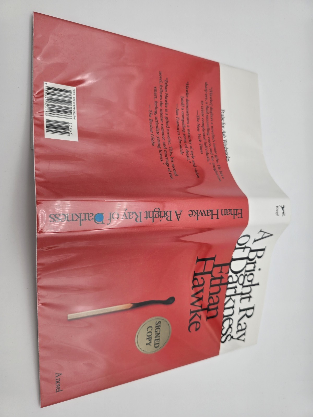 SIGNED~A Bright Ray of Darkness by Ethan Hawke, 1st Edition, 1st Printing, HC DJ