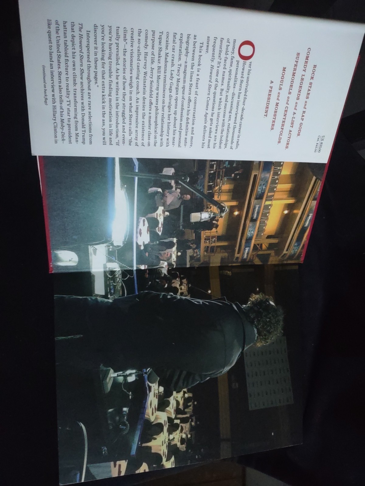 Howard Stern Comes Again Hardcover Book DJ Celebrity Interviews Radio Show NY