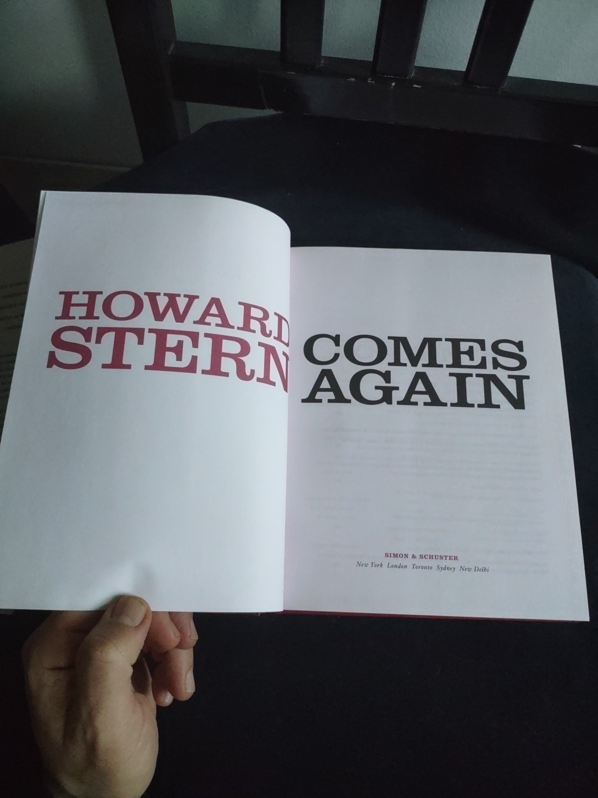 Howard Stern Comes Again Hardcover Book DJ Celebrity Interviews Radio Show NY