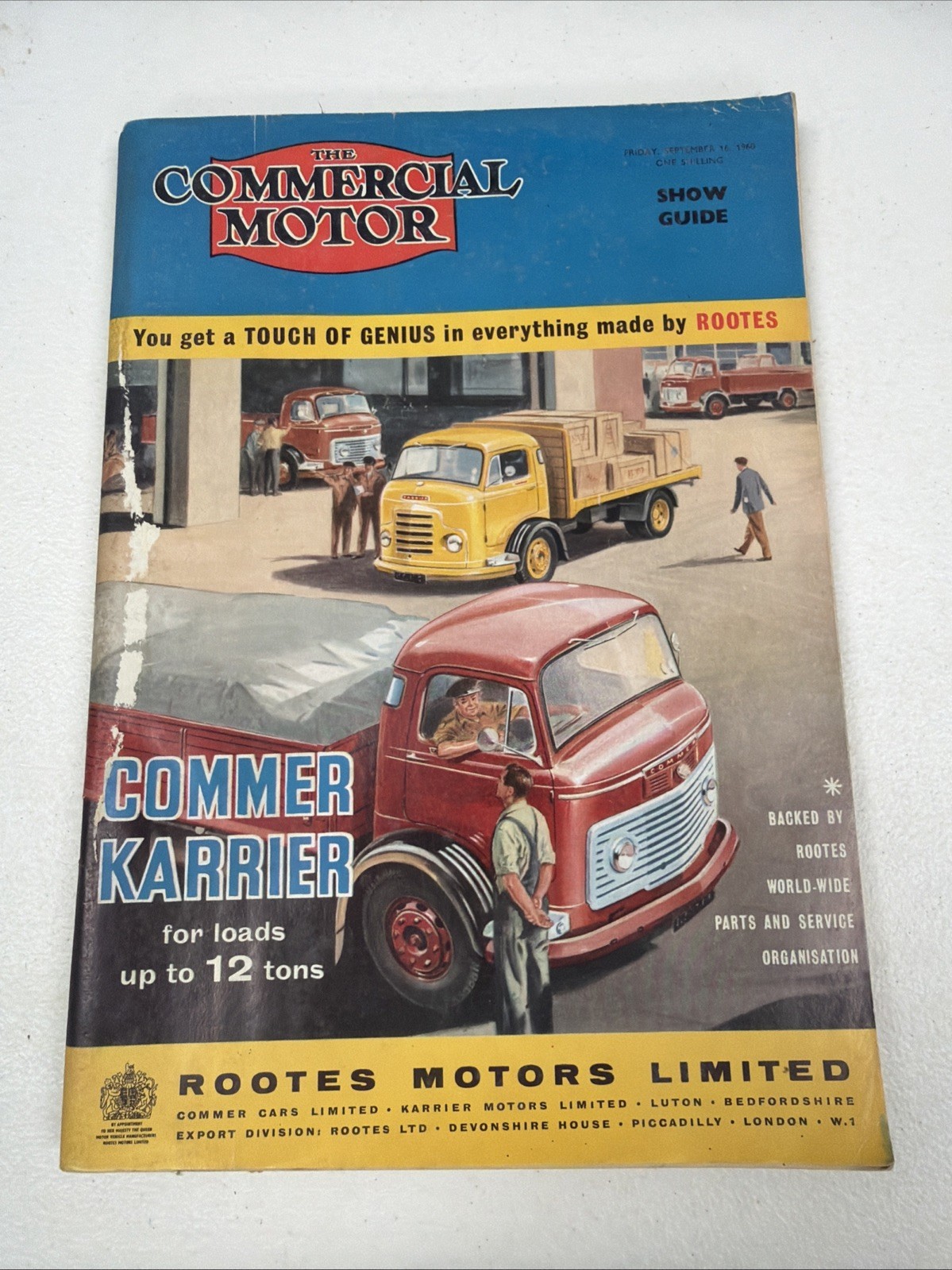 Commercial Motor Magazine 16 September 1960 Rooted Motors Limited 168 Pages