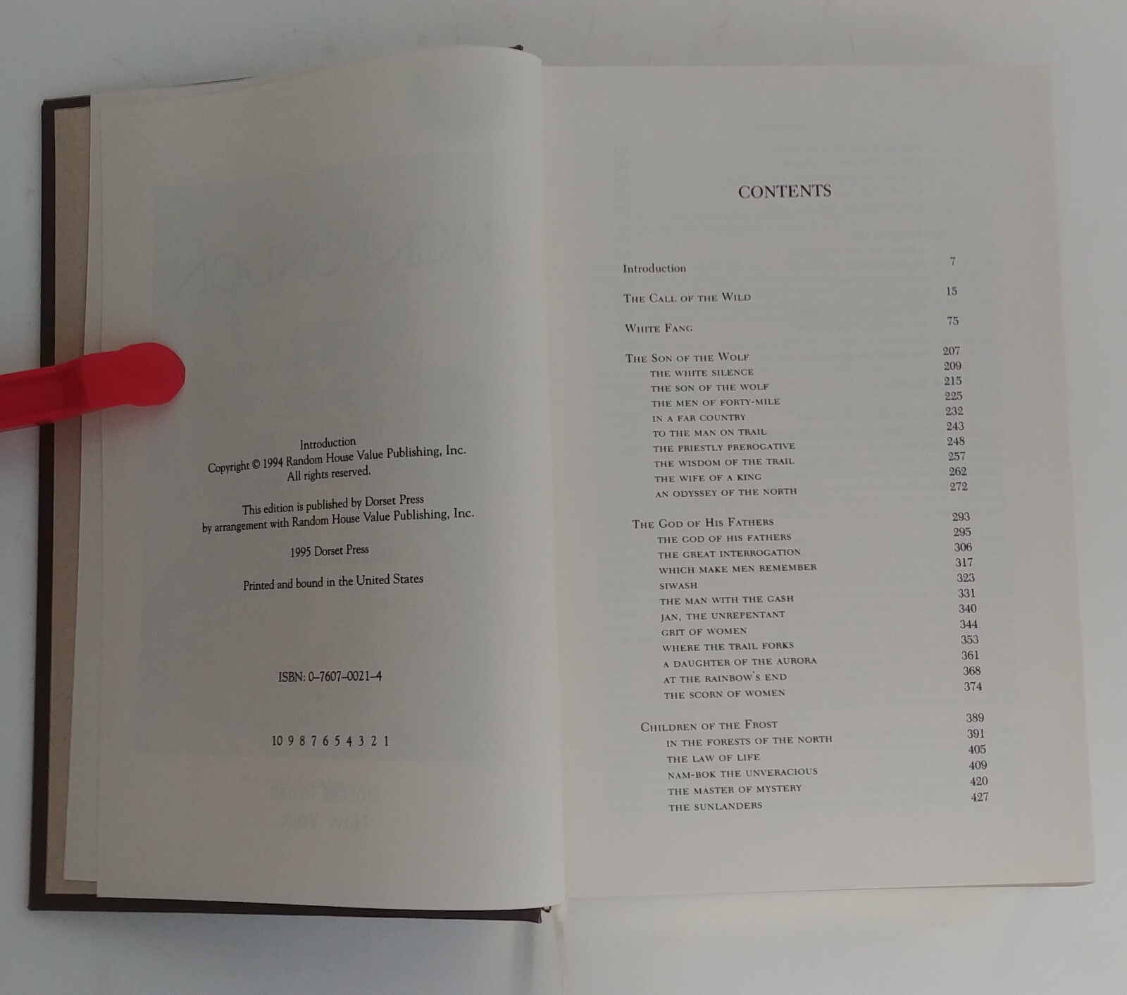 Jack London Collection *LEATHER BOUND HARDCOVER BOOK* Dorset Press NICE [1995]