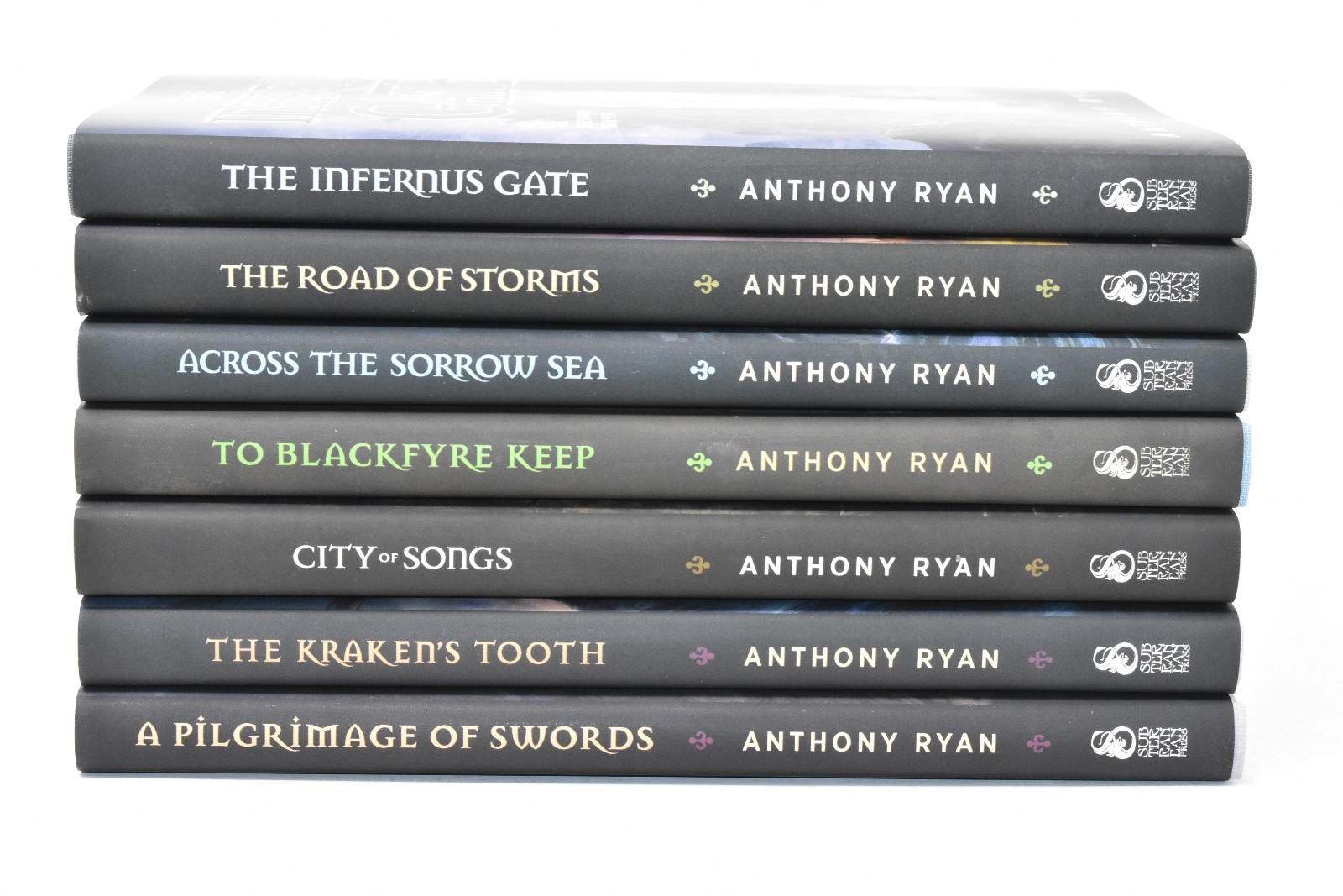 SIGNED 7 BOOK SET Pilgrimage of Swords Kraken’s Tooth City of Songs Anthony Ryan