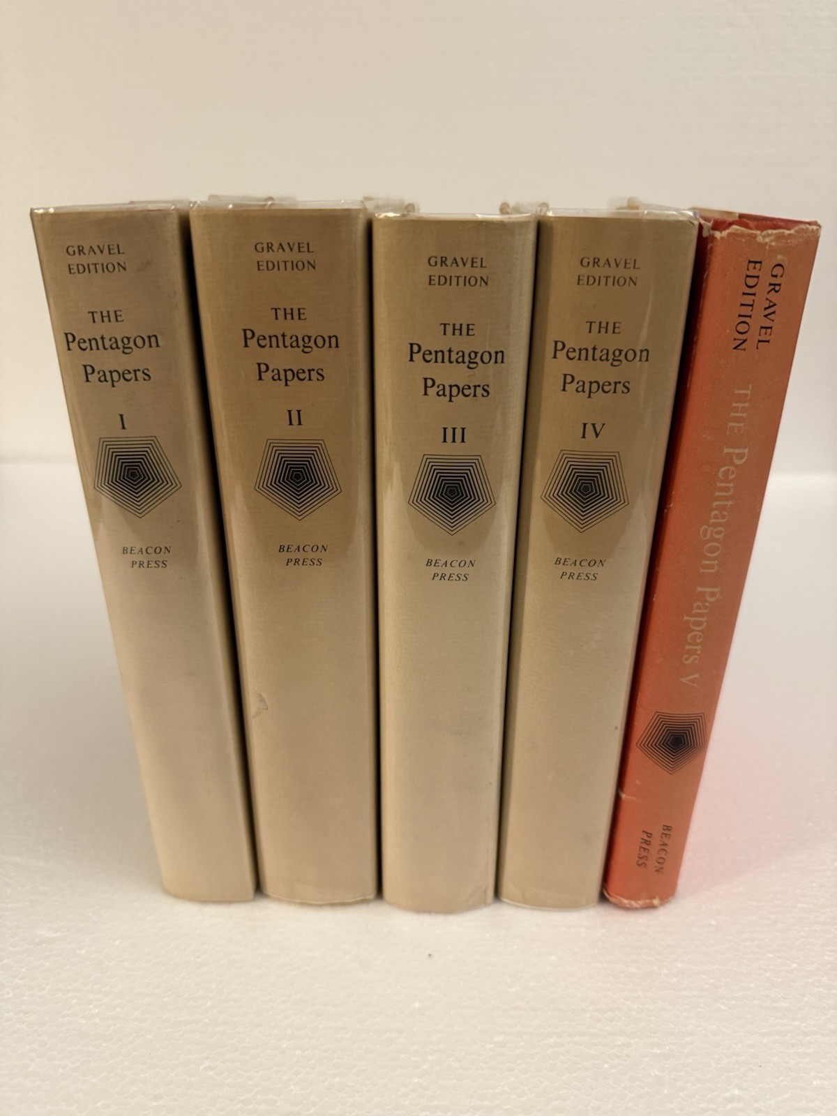Beacon Press Pentagon Papers Gravel Edition 5 Vol Hardcover Book Set Vietnam War