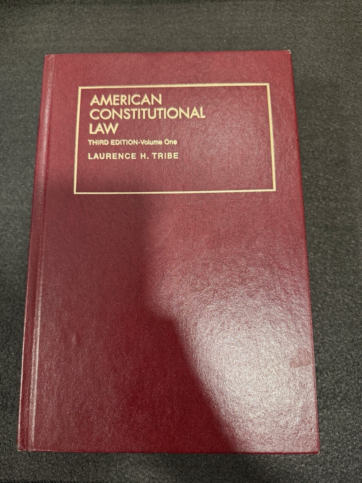 American Constitutional Law Vol 1 3rd Ed Hardcover Laurence H. Tribe 2000