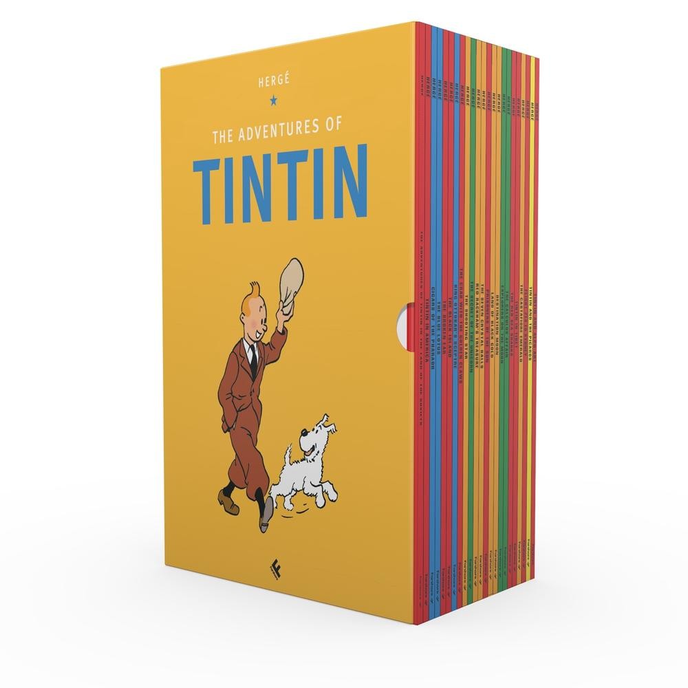 Tintin Paperback Collection: 23 Book Box-Set by Herge (English) Paperback Book