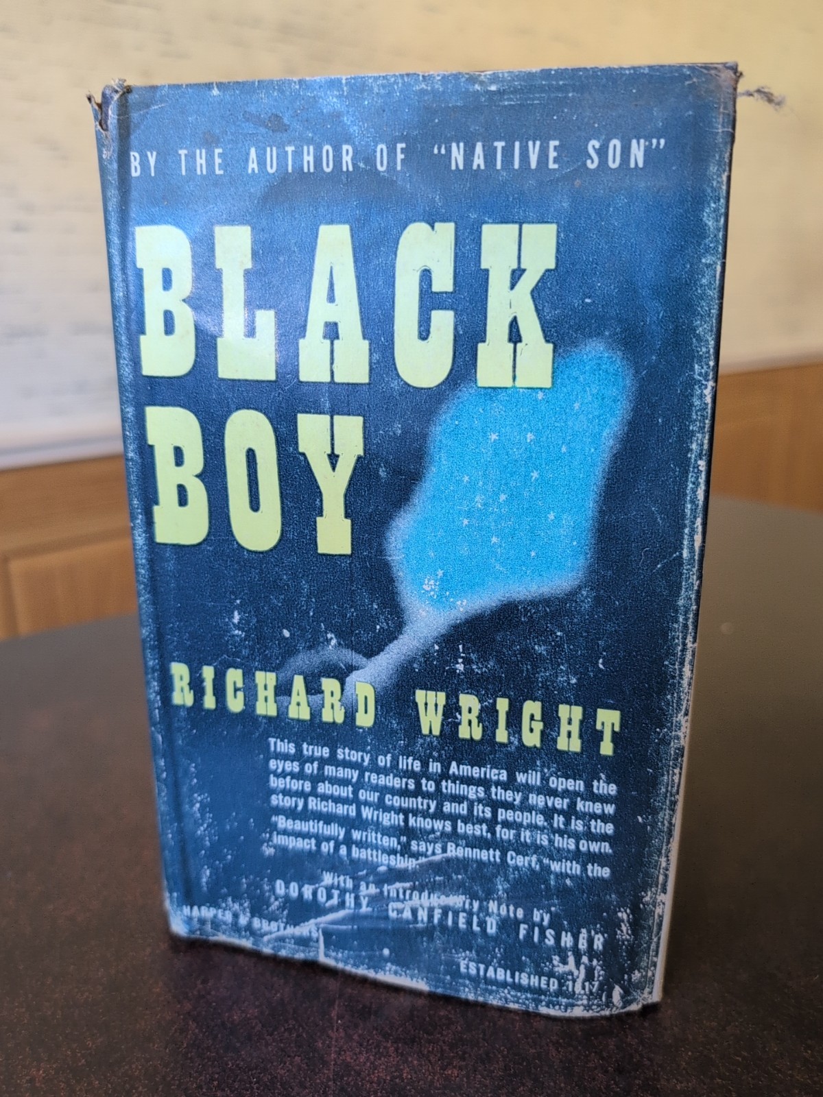 Black Boy Richard Wright 1945 HC DJ Harper & Bros Vintage Book Free Shipping