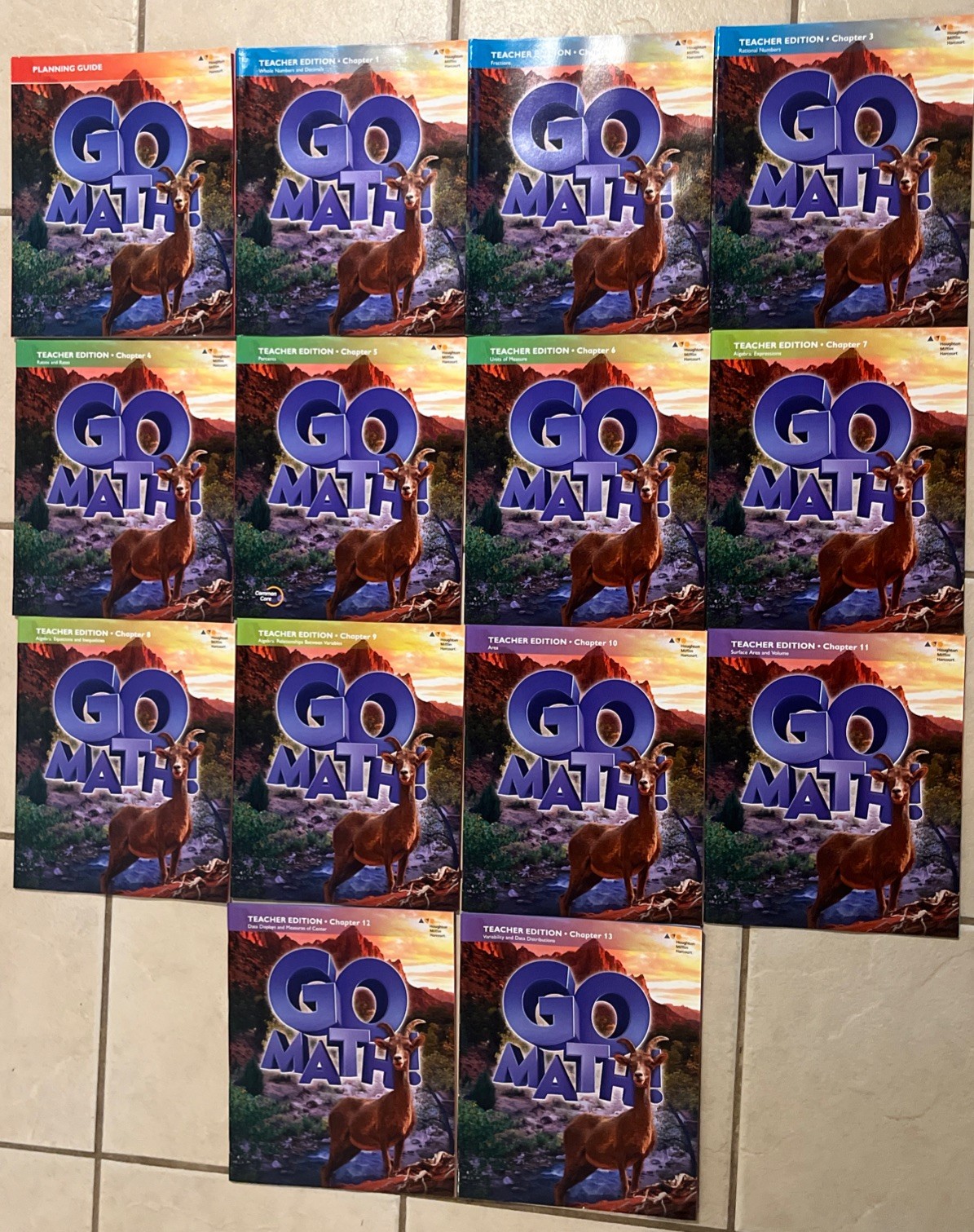 Teacher Edition Volume 1-14, Go Math- Planning Guide and Chapter 1-13