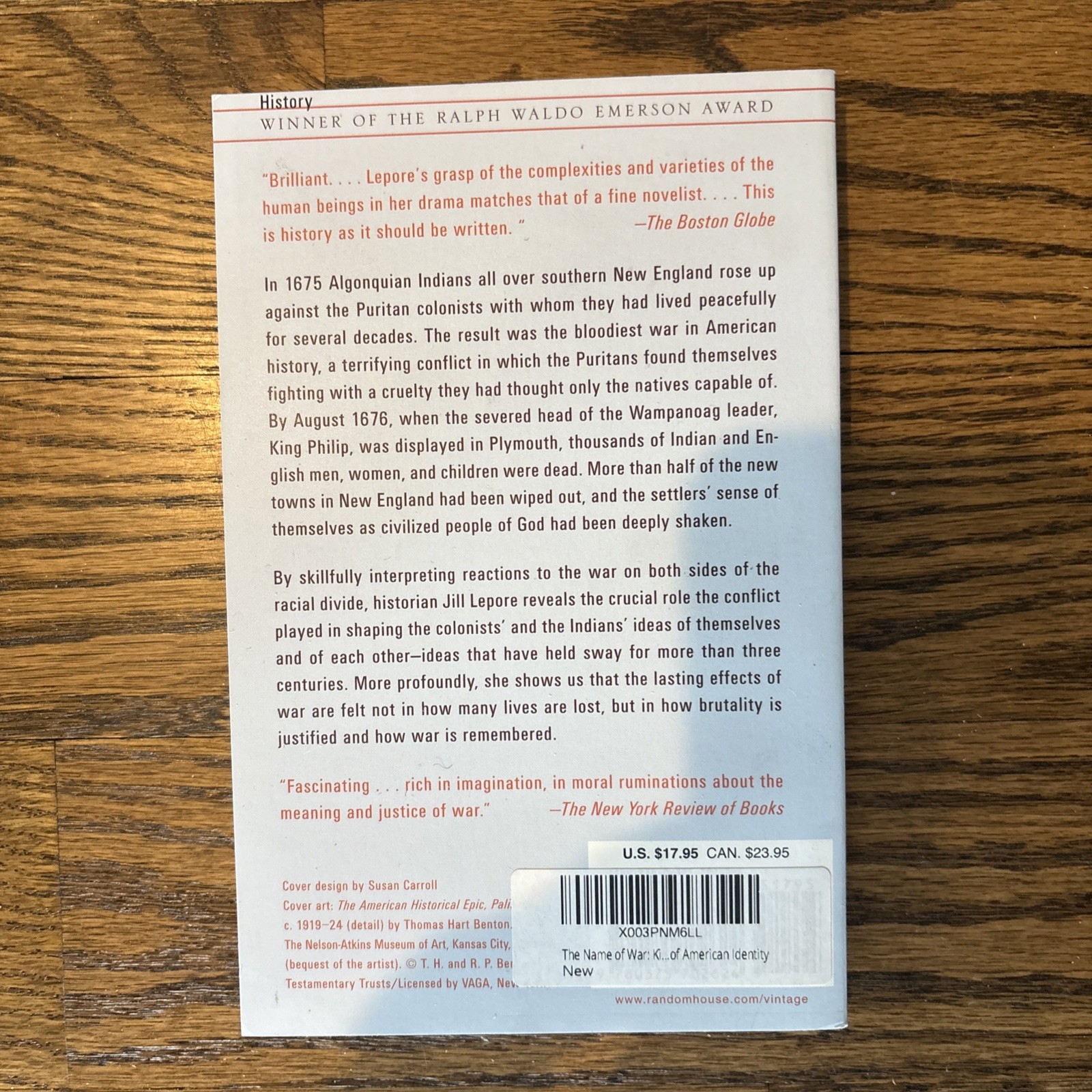 The Name of War by Jill Lepore