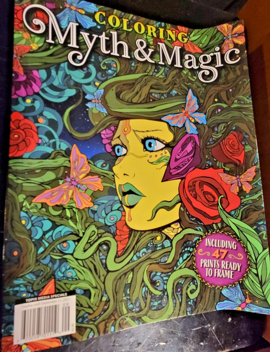 COLORING MYTH & MAGIC – Adult Coloring Book by TOPIX MEDIA – 47 PRINTS