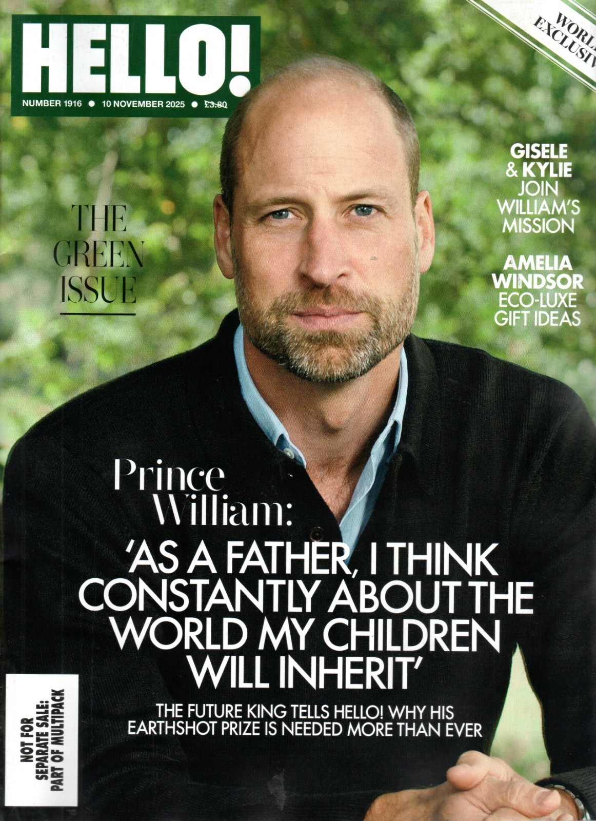 Hello! Magazine Nov 10 2025 – Prince William, Amelia Windsor Gillian Anderson