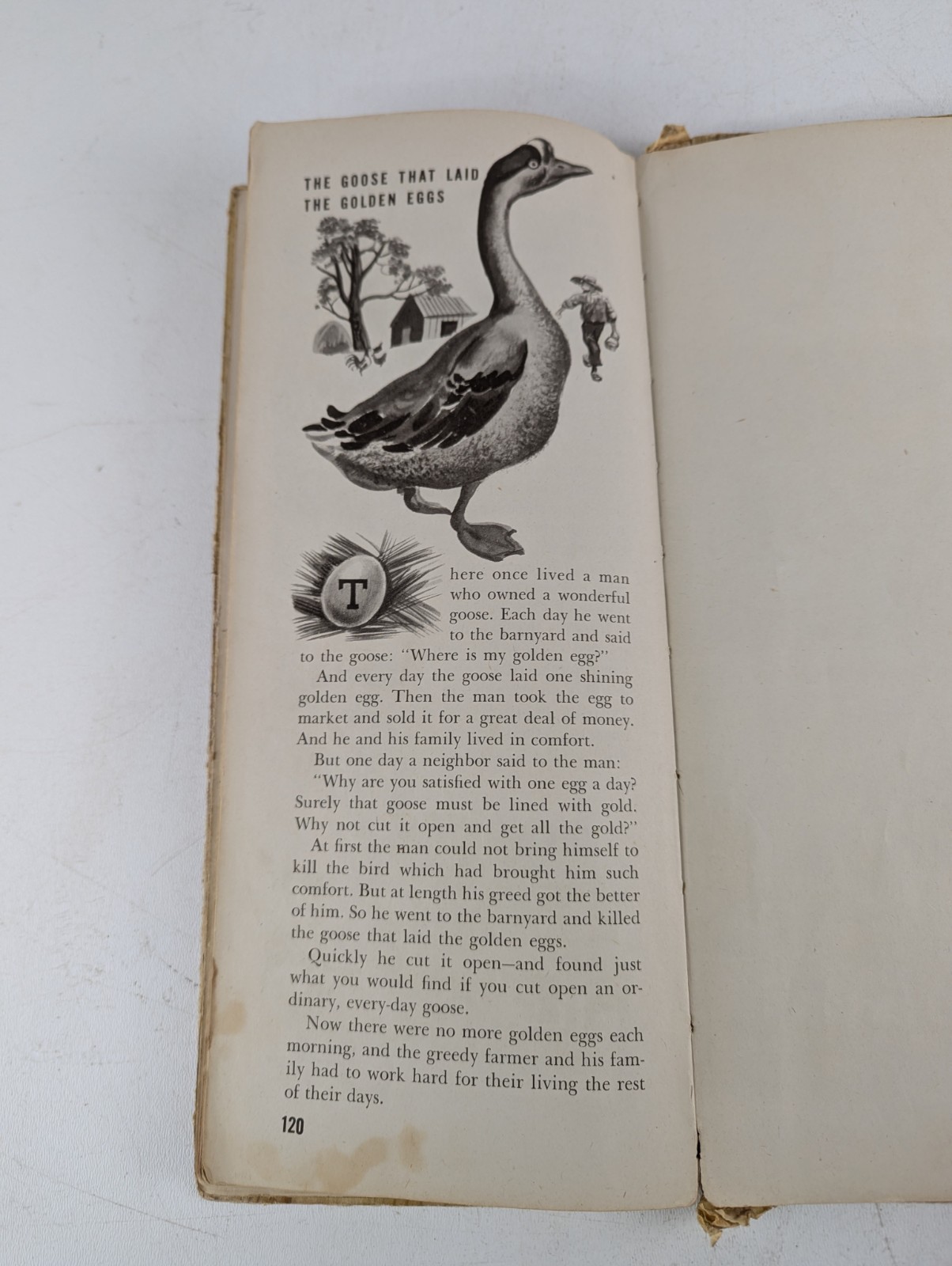 The Tall Book of Nursery Tales 1944 Hard Cover Vintage Book 120 Pages Acceptable
