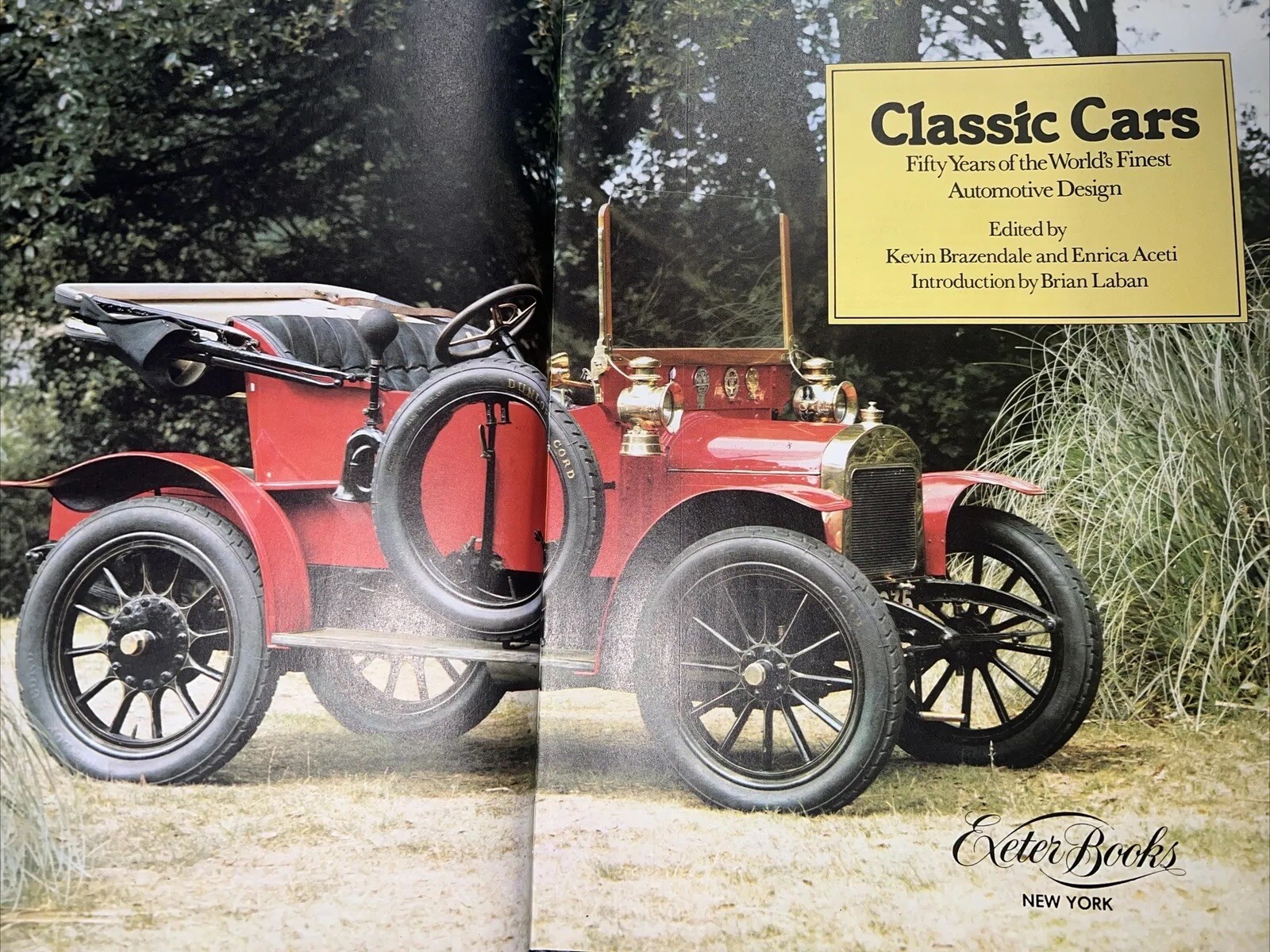 Beautiful Vintage Exeter 1983 Classic Cars Blue Hardcover Book 368 Pages