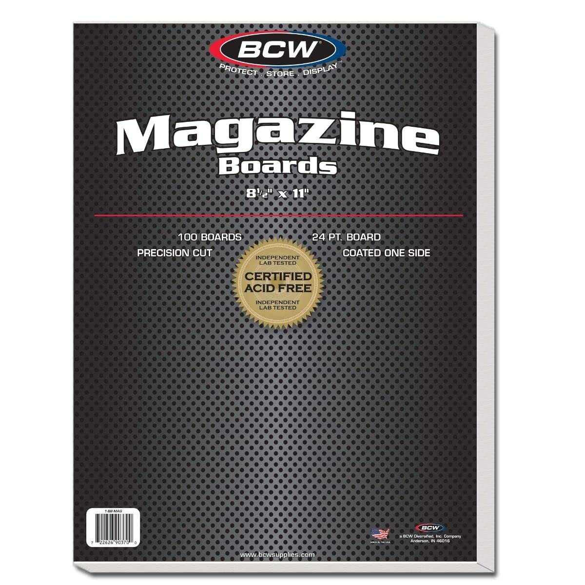 100 Magazine Backing Boards 8.5×11-Inch 24-Point Protective for Collectibles