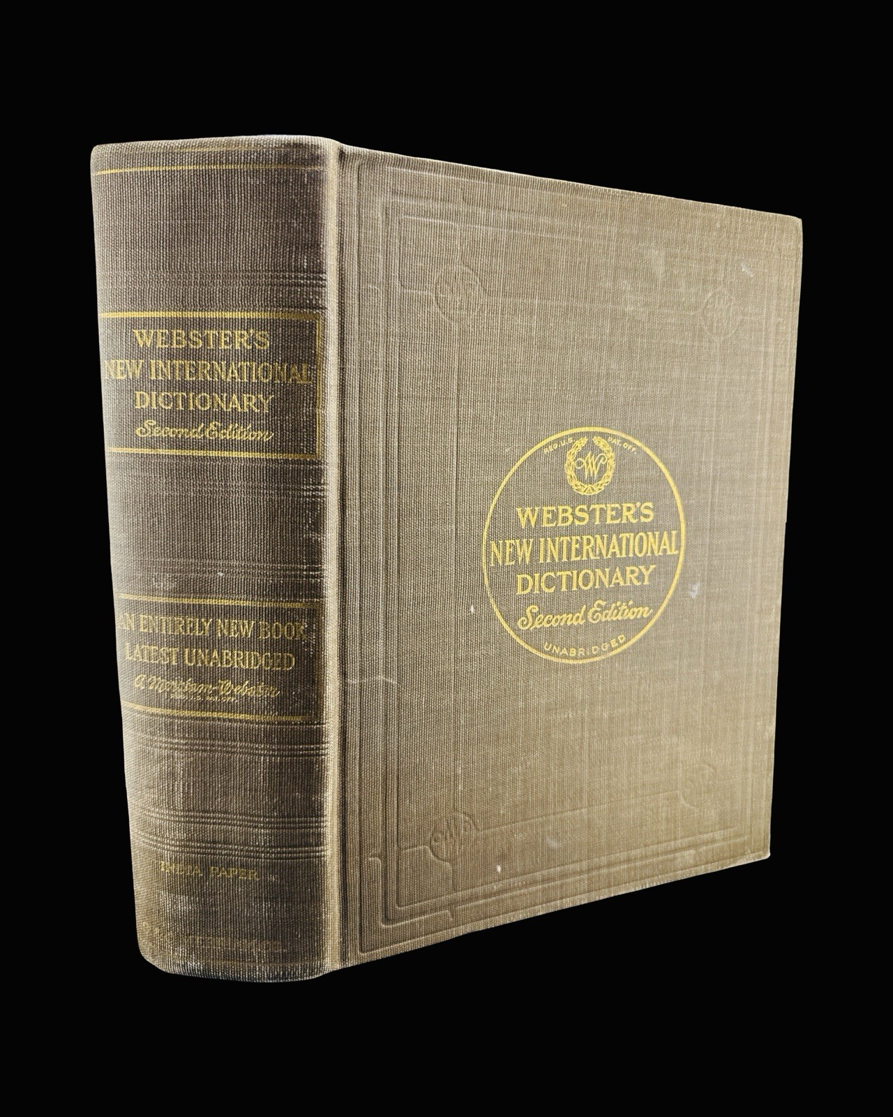 Vtg 1954 Websters New International Dictionary 2nd Edition Merriam 16 lbs 5″