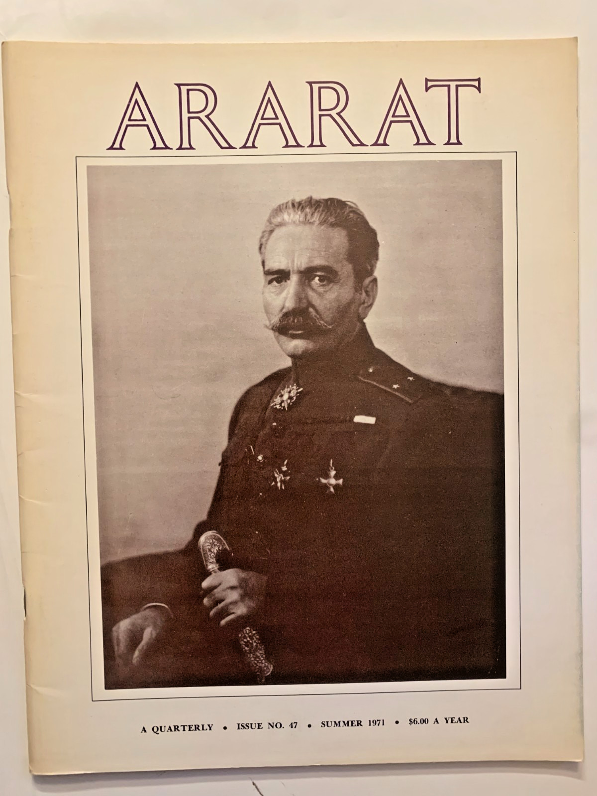 Ararat Quarterly magazine vol XII no 3 (issue 47) Summer 1971