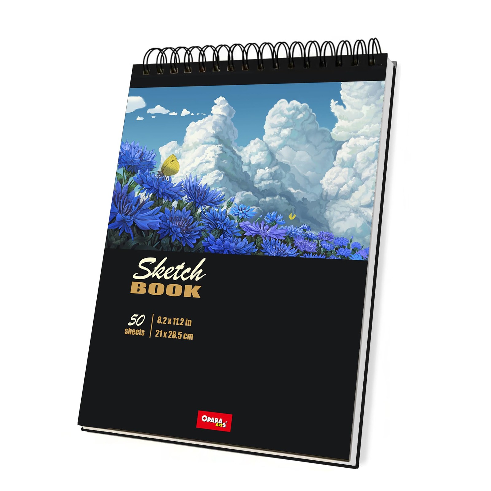 Sketch Book 8X11 Inch, Spiral Bound Sketch Pad, 50 Sheets 68lb/100gsm Art Ske…