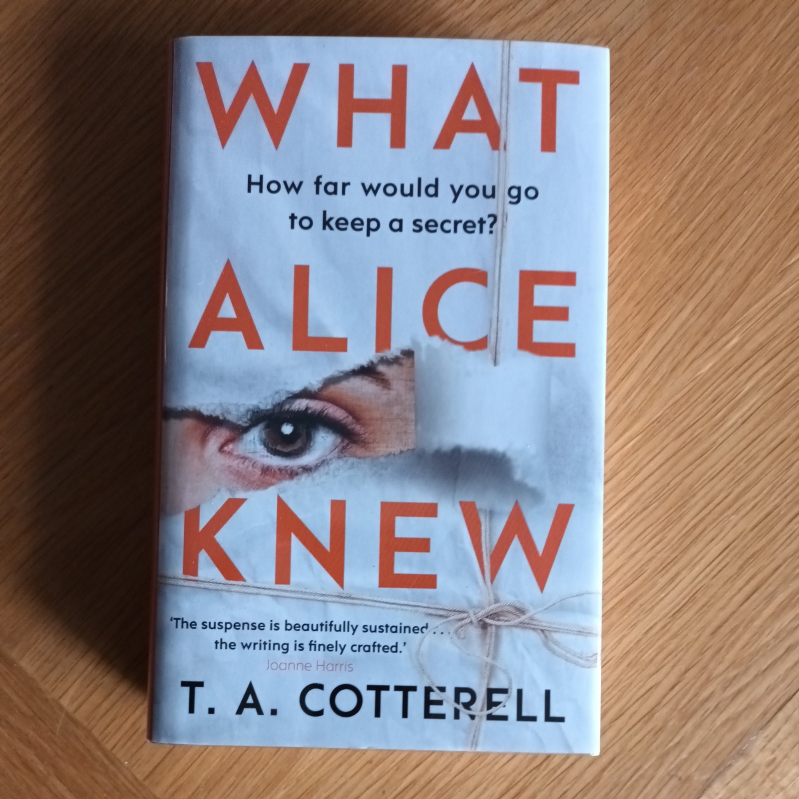 T A Cotterell – What Alice Knew Signed numbered limited 1st debut Crime
