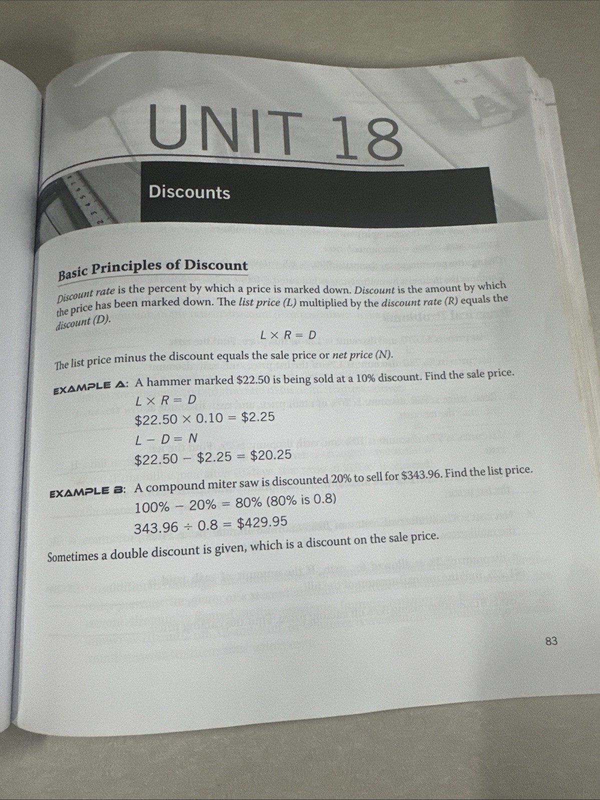 Practical Problems in Mathematics for Carpenters by Mark Huth