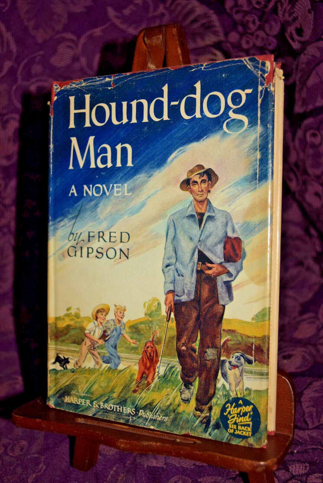 Hound-dog Man by Fred Gipson 1949 Hardback DJ Harper & Brothers Month Book Club
