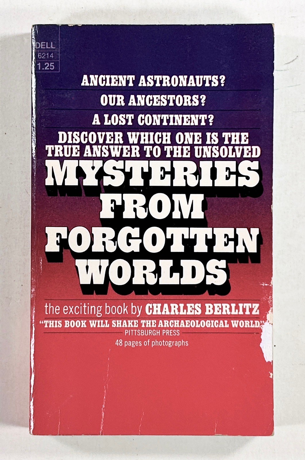 1973 Charles Berlitz MYSTERIES FROM FORGOTTEN WORLDS Ancient Astronauts ATLANTIS