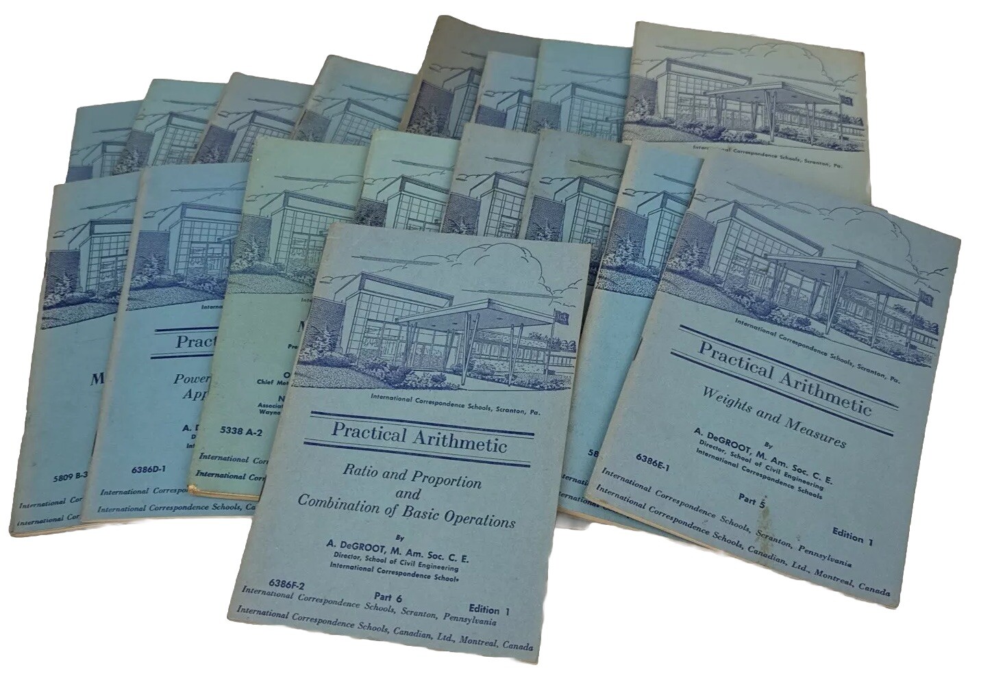 Vtg International Correspondence Schools Book Lot of 15 Math Shop Class 1958