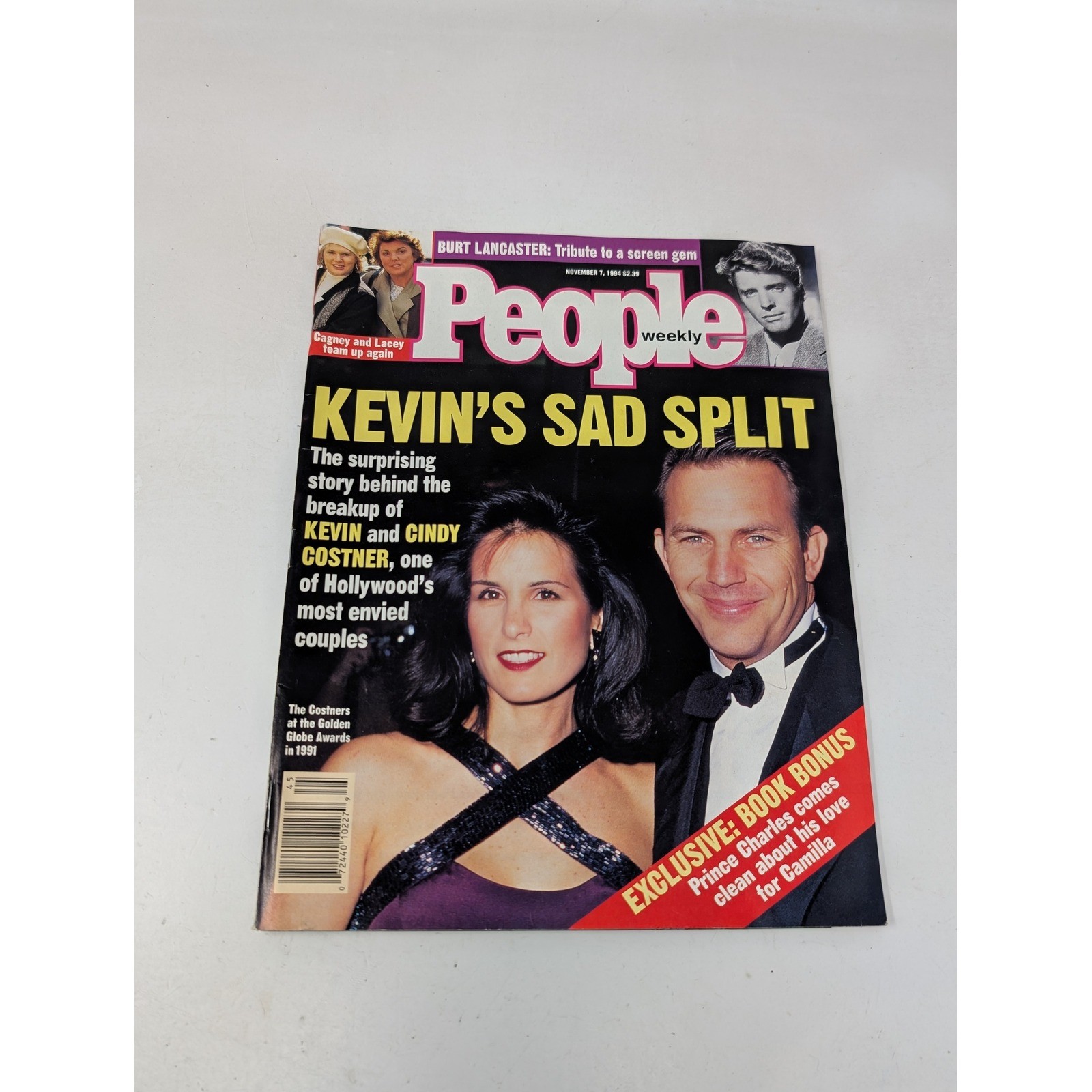 People Weekly Magazine 1994 Kevin Costner Cindy Burt Lancaster Raul Julia VTG