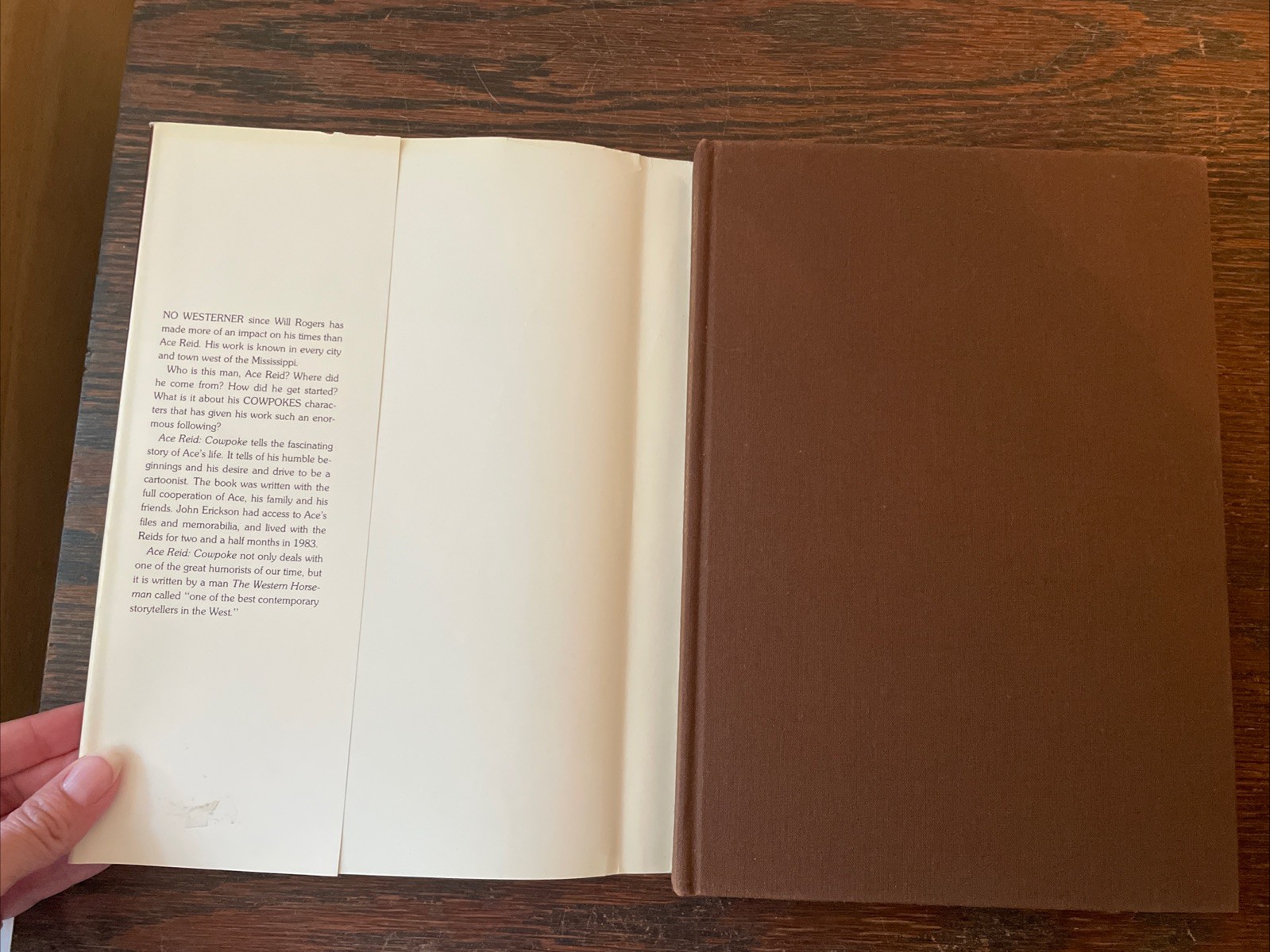 Ace Reid : Cowpoke Texas HC/DJ Book 1984
