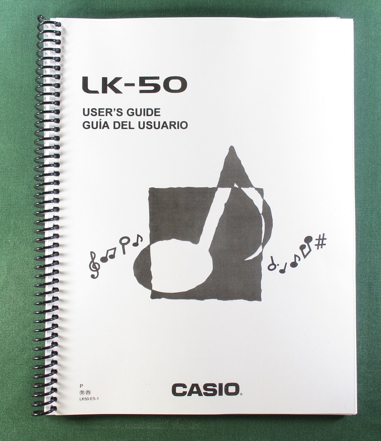 Casio LK-50 Instruction Manual: 51 Pages Coil Bound & Protective Covers!