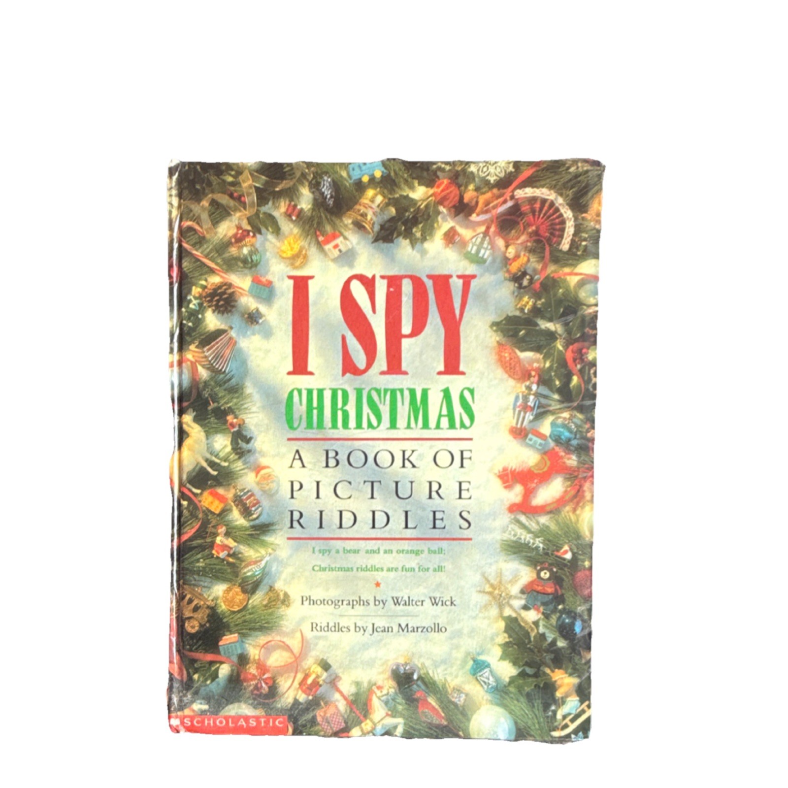 I Spy Christmas by Scholastic Inc. Hardcover Illustrated Picture Book Ages 4-12