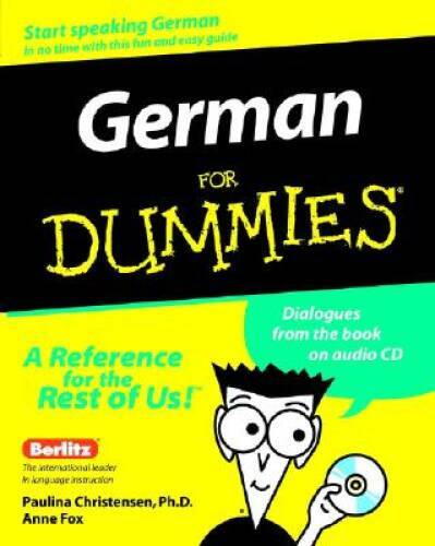 German For Dummies – Paperback By Christensen, Paulina – ACCEPTABLE