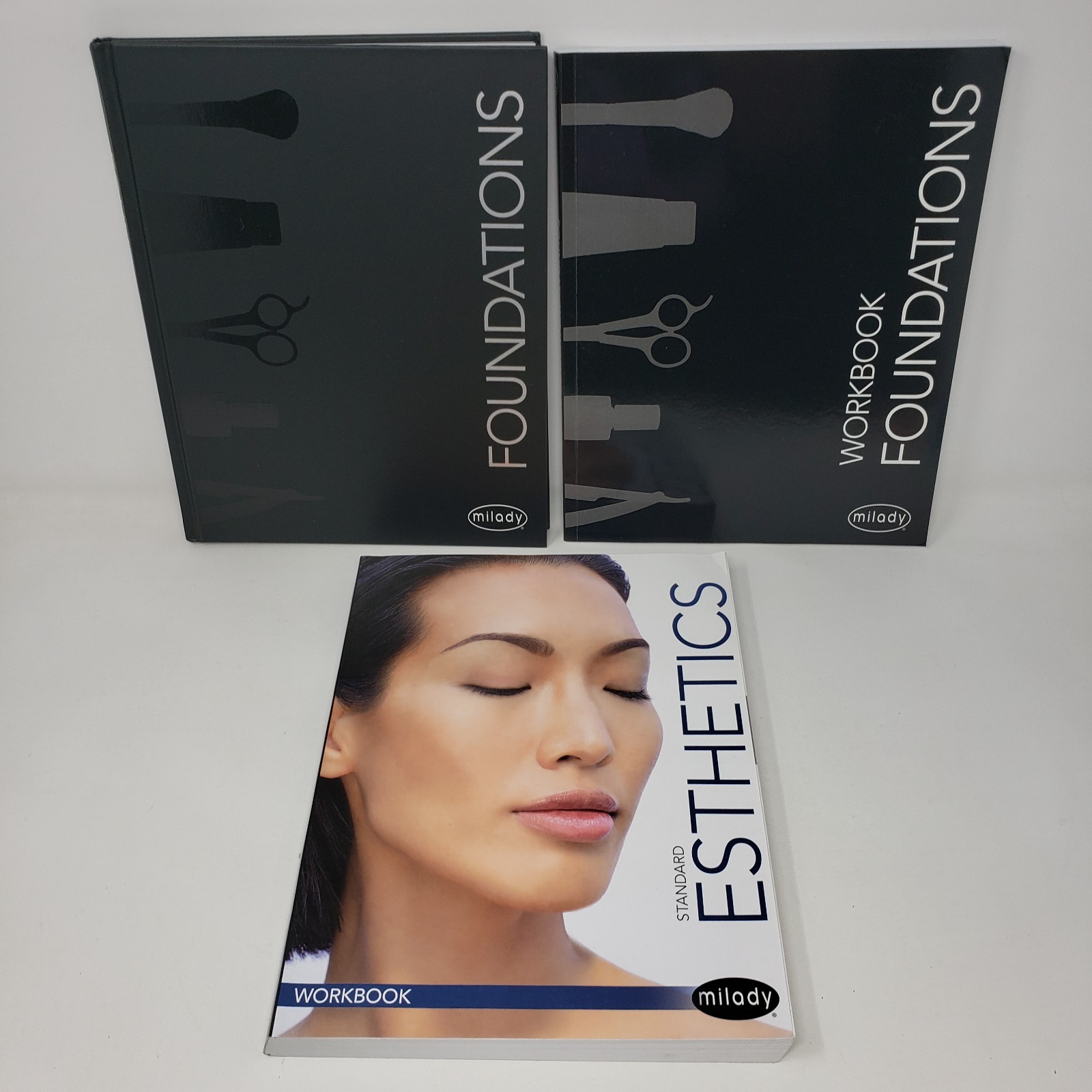 Milady Foundations Book, Workbook, and Standard Esthetics Fundamentals Workbook