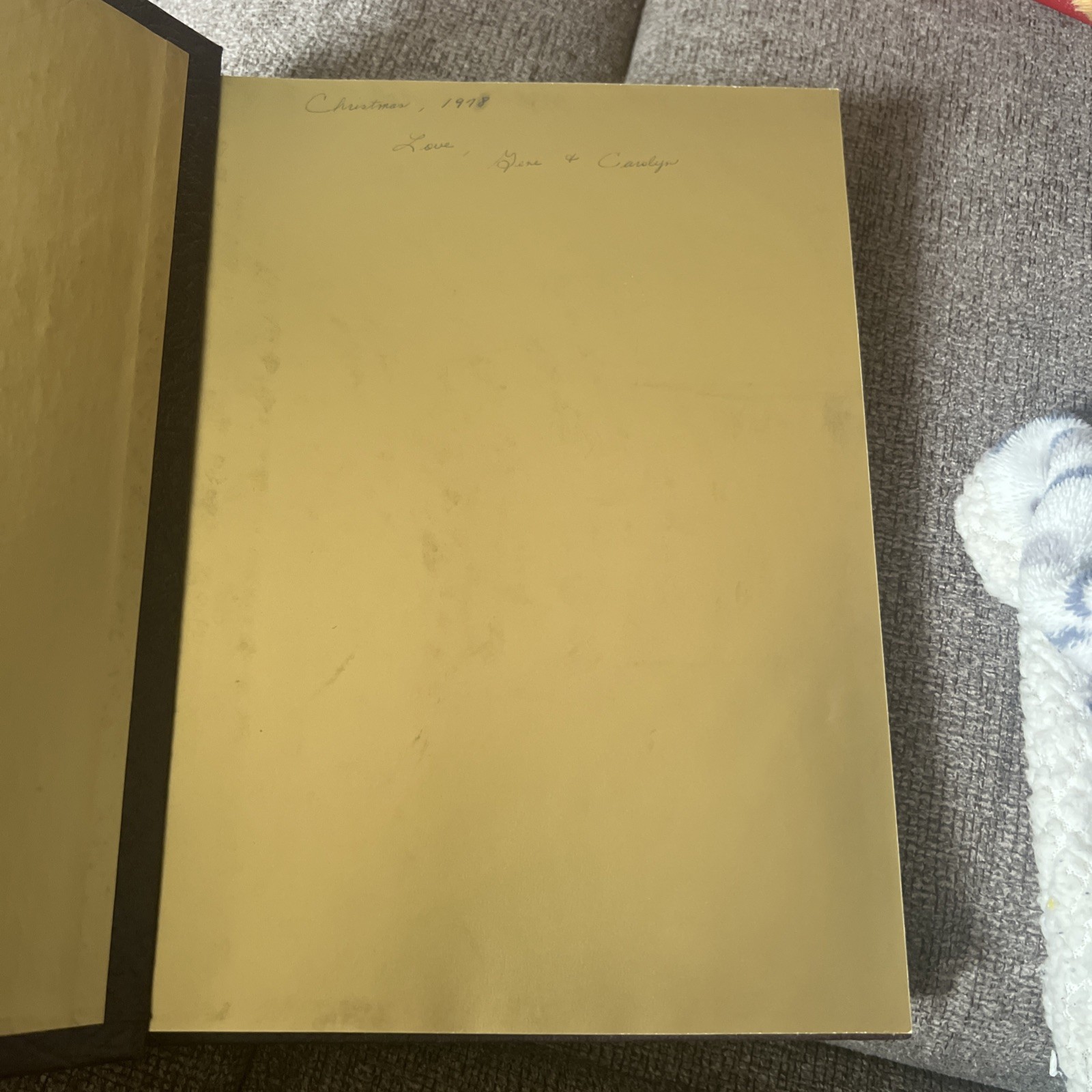 Leaves of Gold Hardcover Faux Leather Bound Book